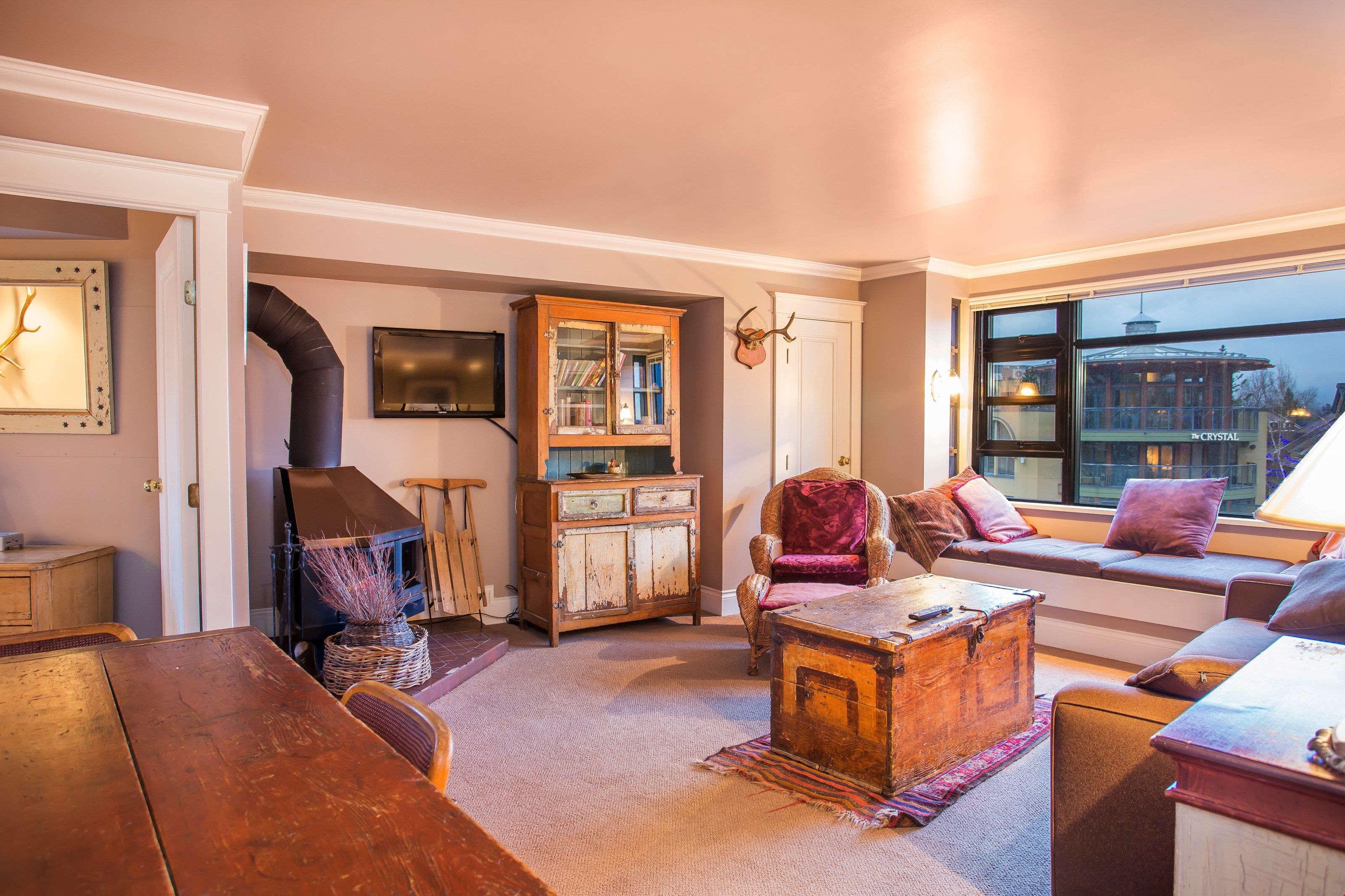 image This suite has a warm and rustic cabin atmosphere