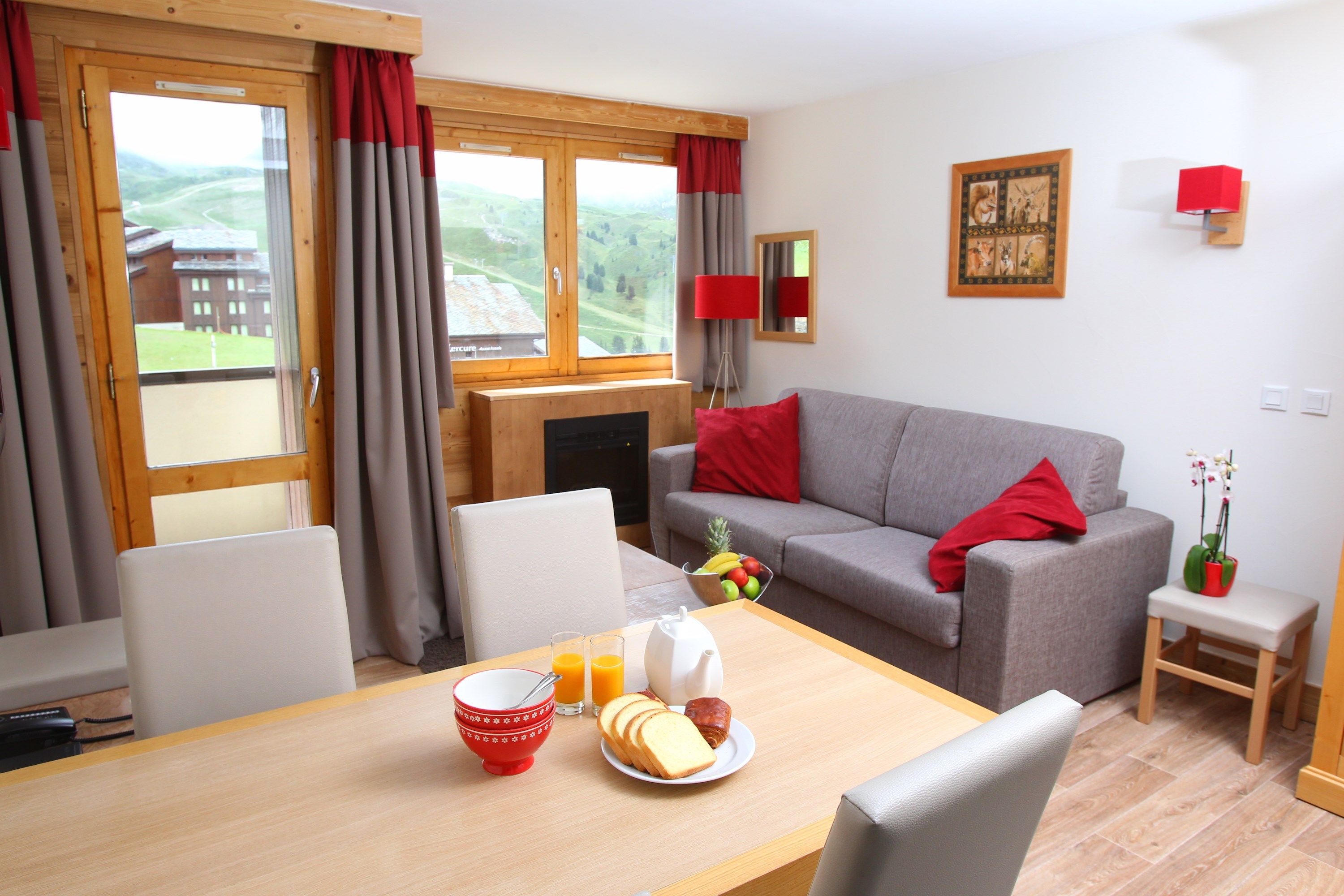 image Settle into the dining area and enjoy a nice meal.