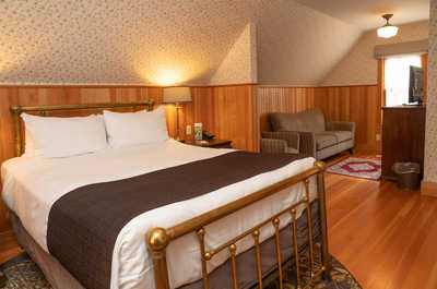 Drift to sleep in a comfortable bed after a wonderful day outside.
