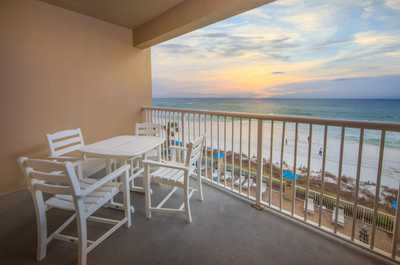 While each unit has a beach view, the specific view will vary.