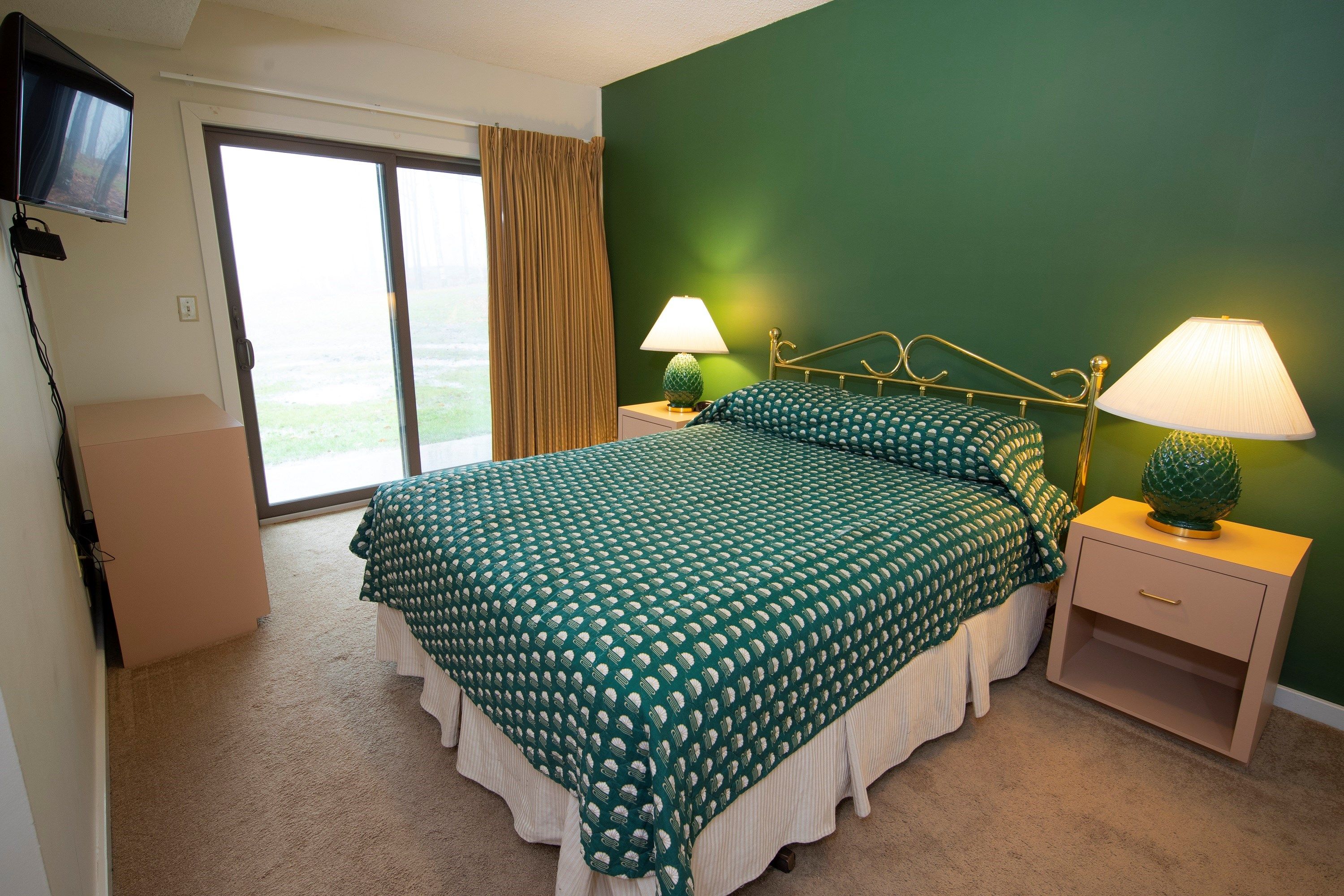 image Get a peaceful night sleep in our cozy bedrooms with a variety of bedding options.
