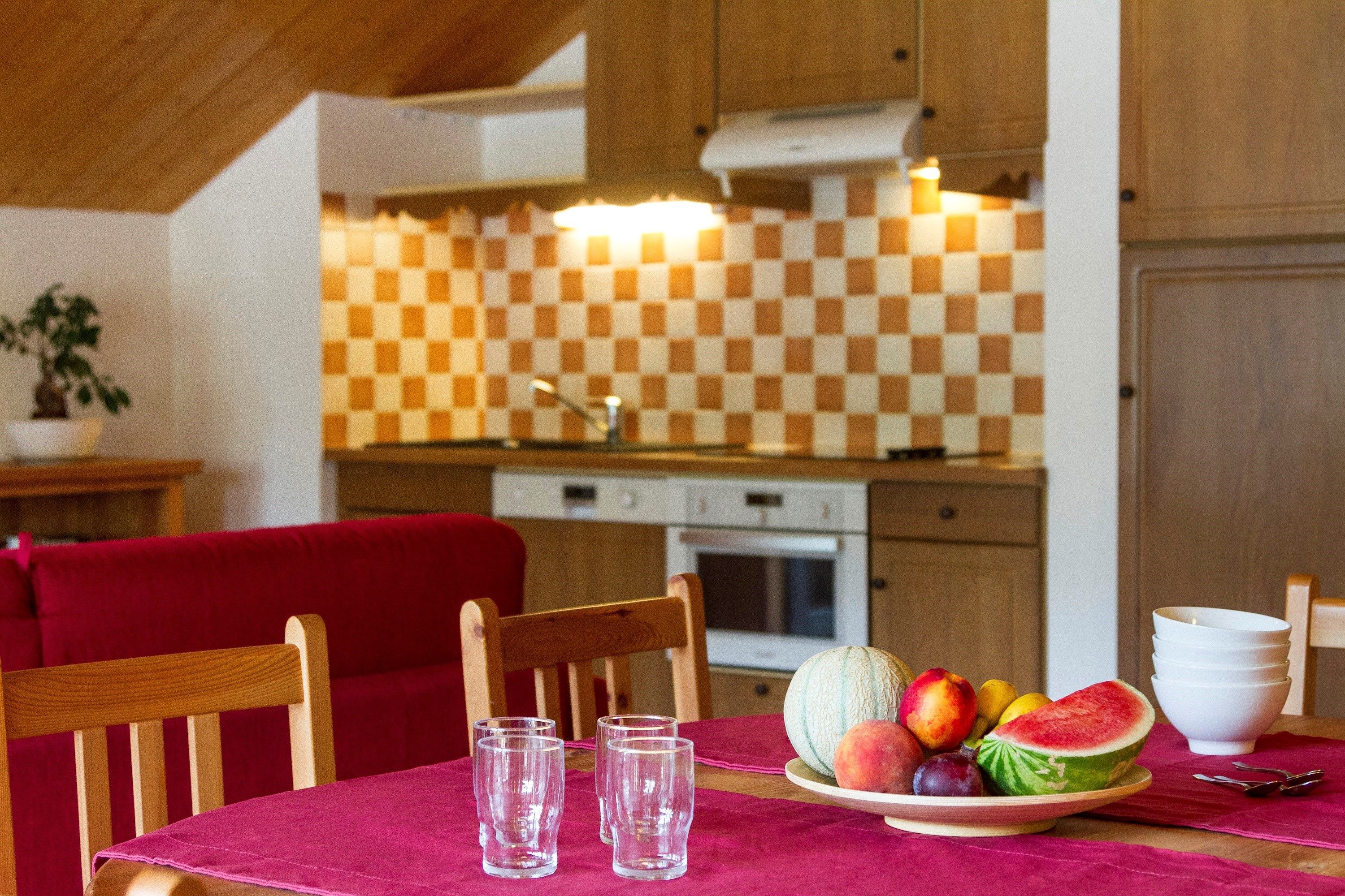 image Settle into the dining area and enjoy a nice meal.