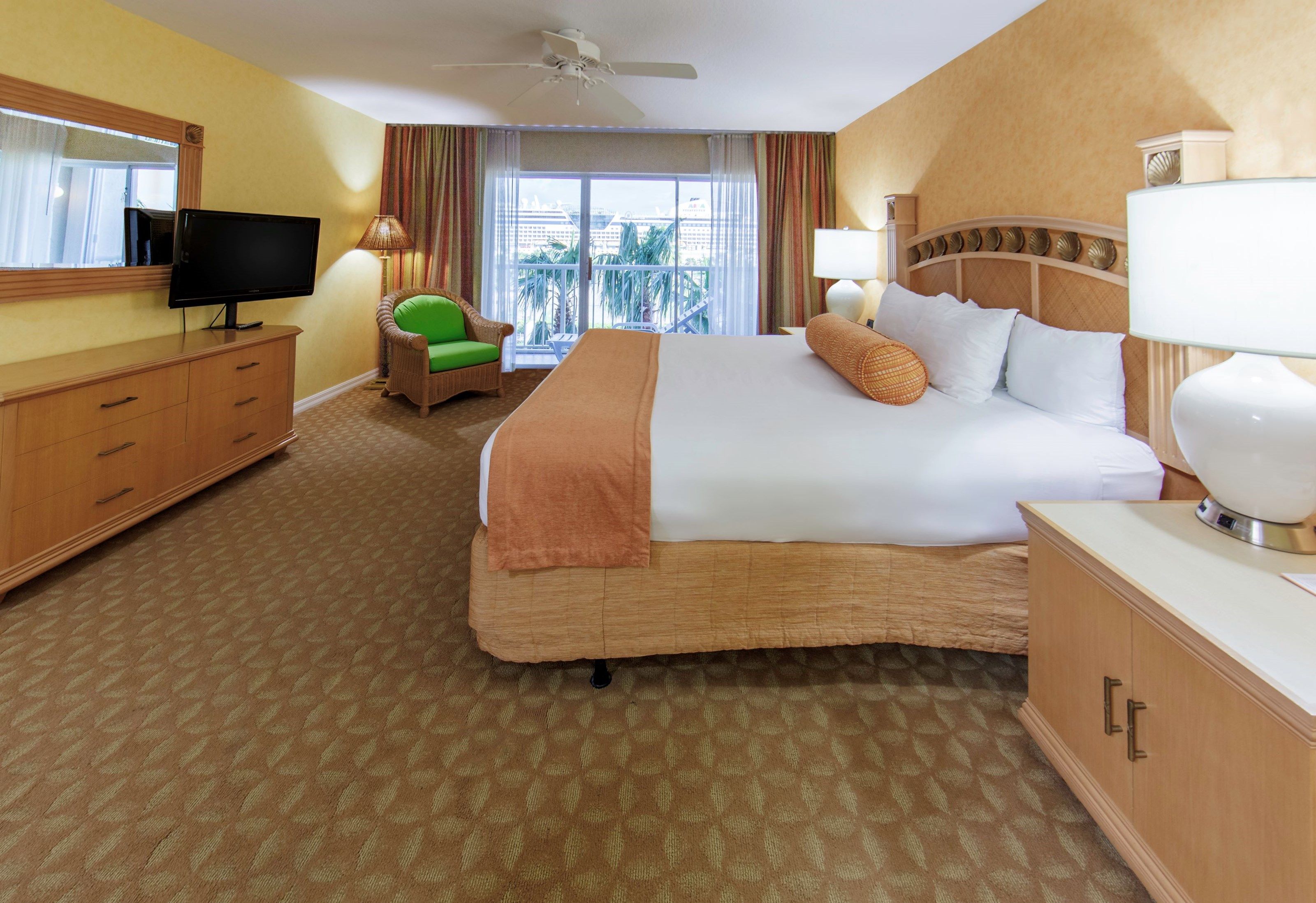 image Drift to sleep in a comfortable bed after a wonderful day outside.