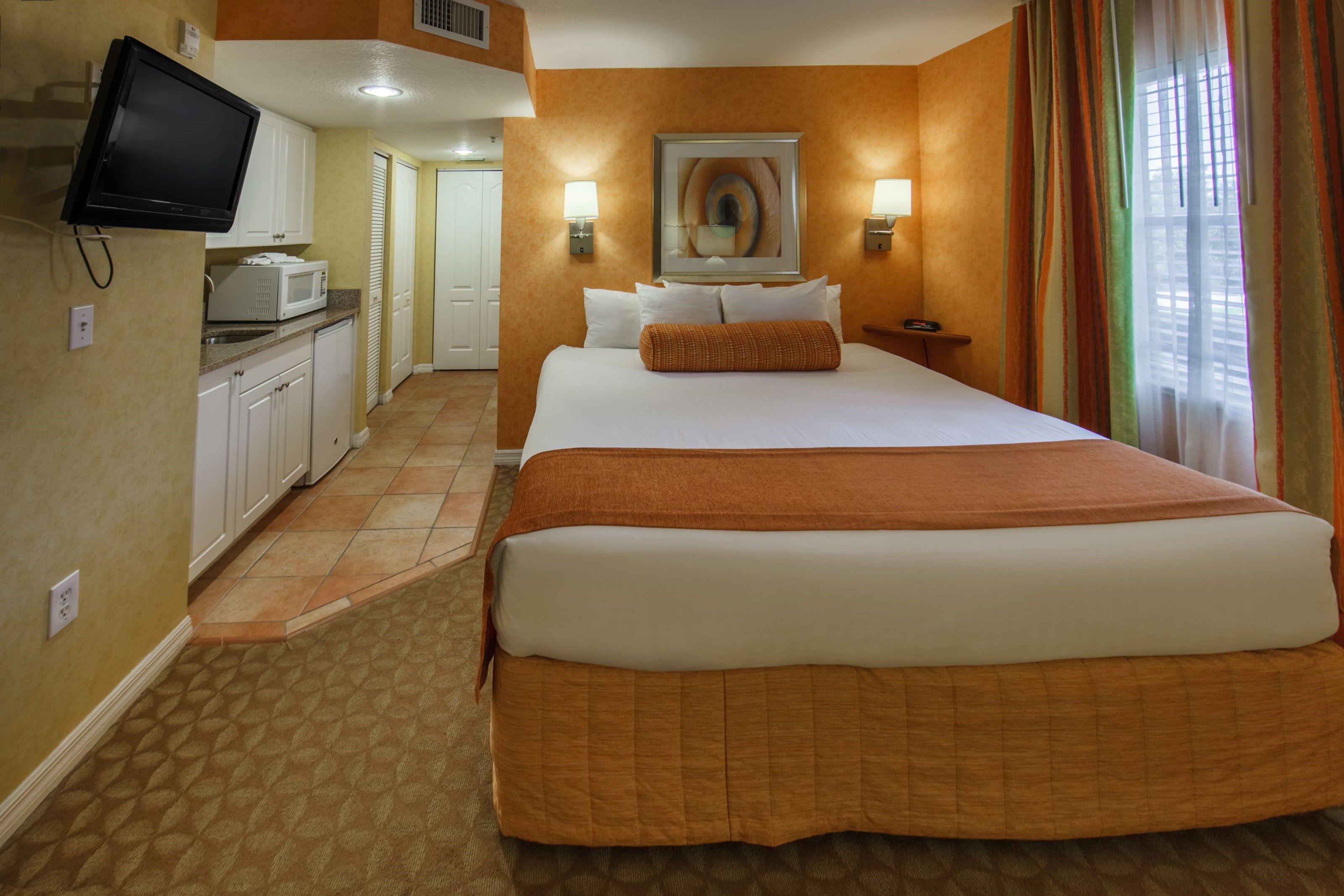 image Drift to sleep in a comfortable bed after a wonderful day outside.