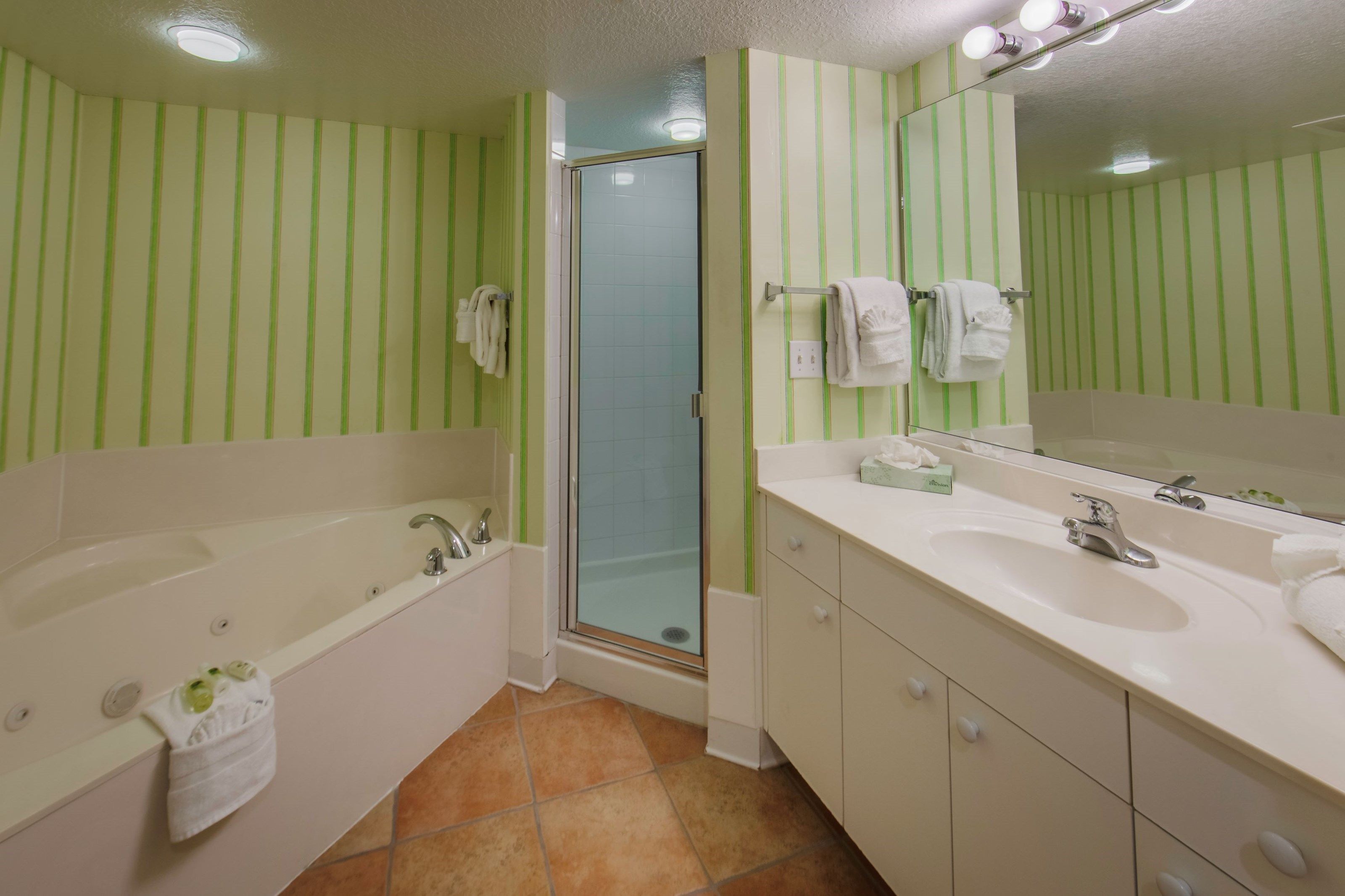 image Relax in the tub after a day outside.