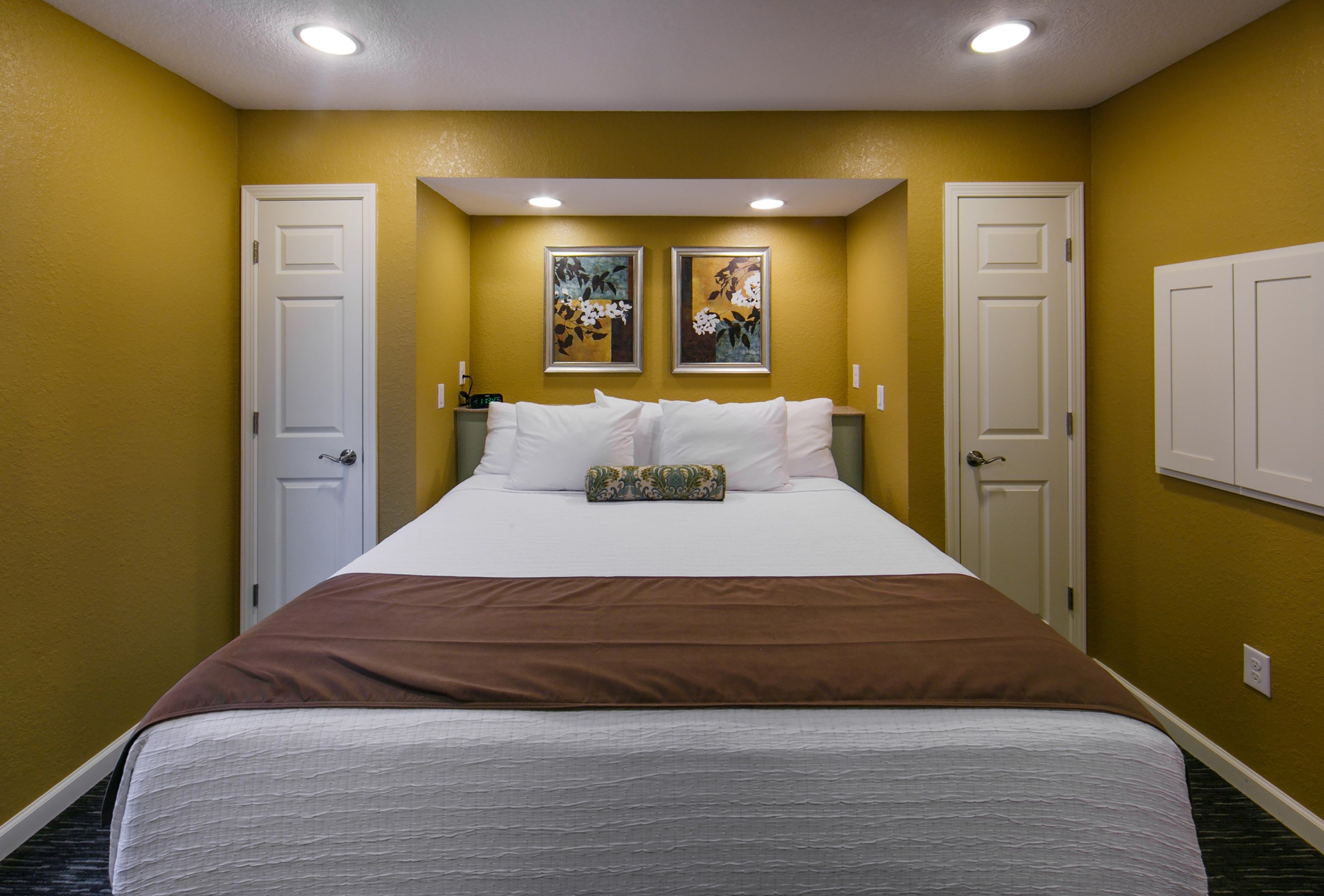 image Drift to sleep in a comfortable King bed after a wonderful day outside.