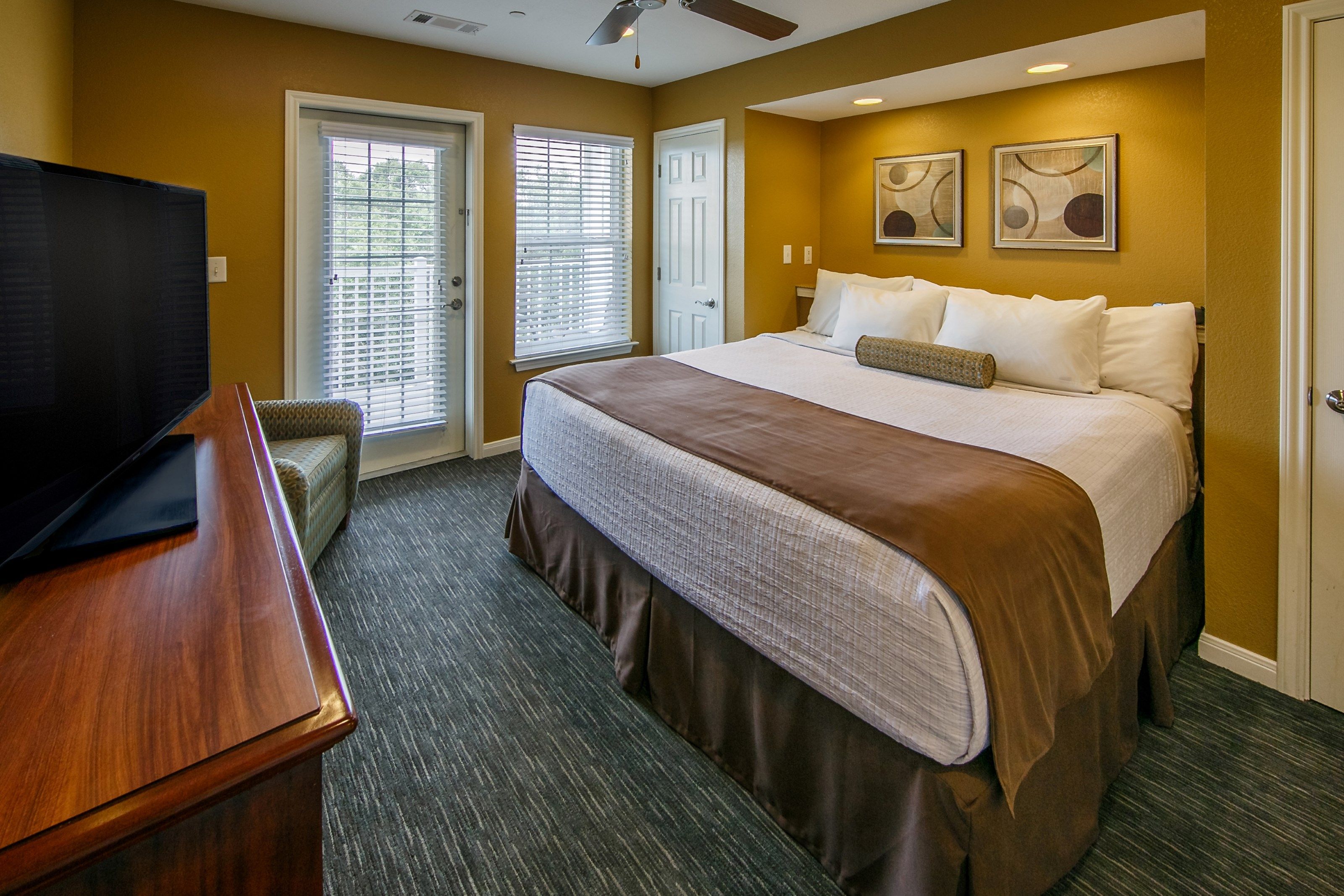 image Drift to sleep in a comfortable King bed after a wonderful day outside.