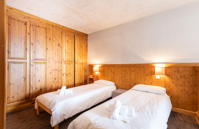 image The two bedrooms each feature 2 Single beds.