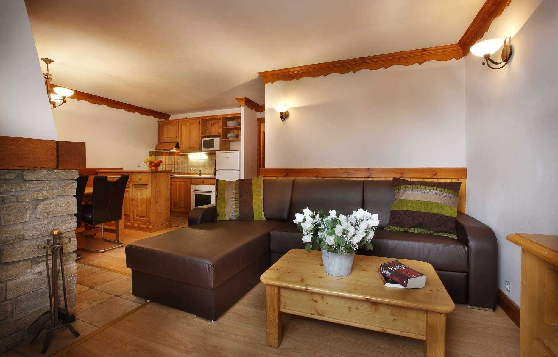 image Sit back on the plush and comfortable sofa.