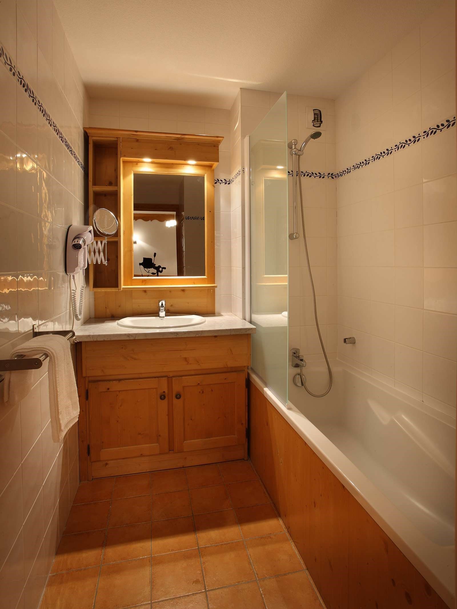 image Get ready for your day in the lovely bathrooms.