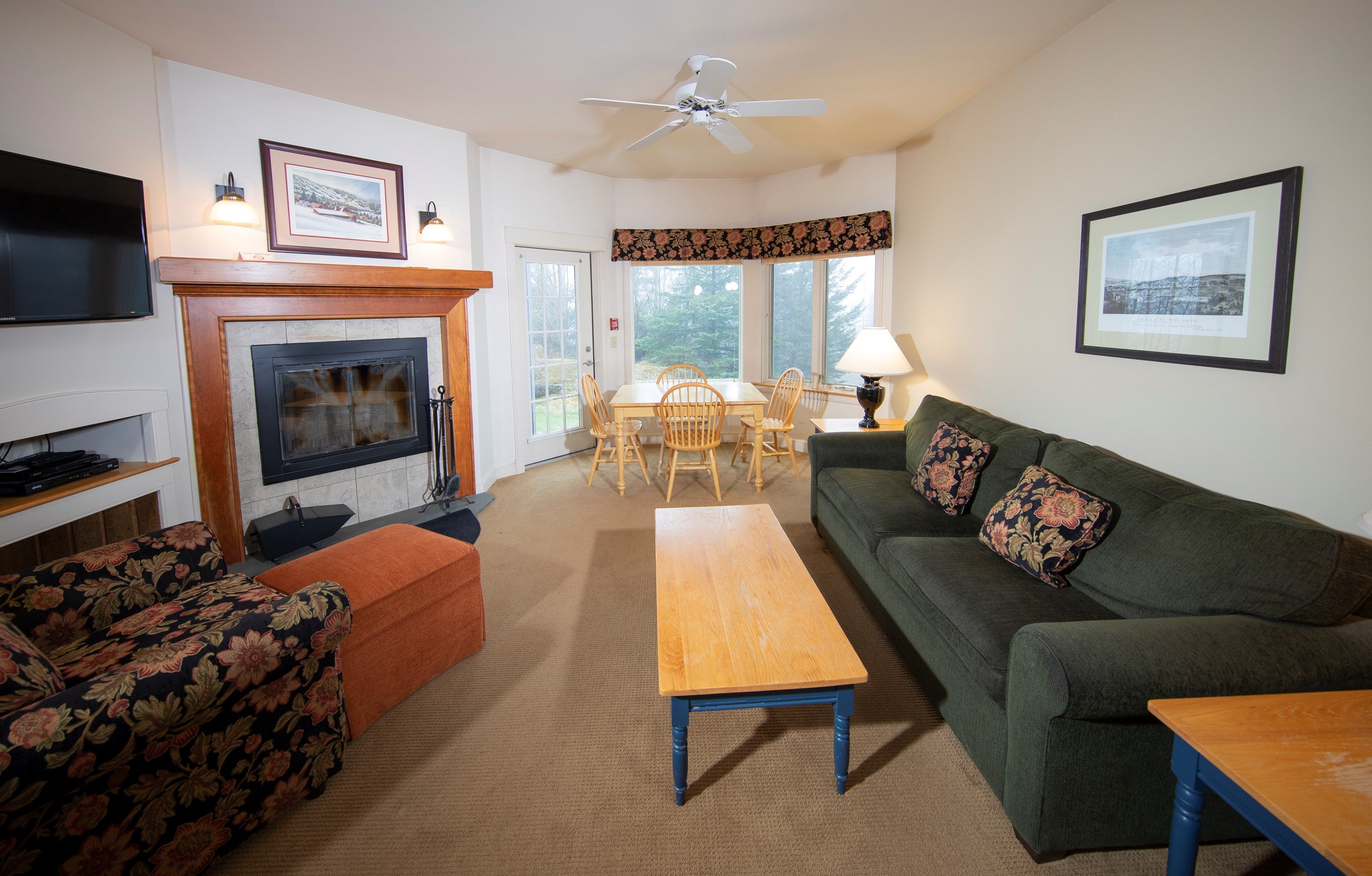 image Feel right at home in our 2 bedroom suite in Okemo! (Please note that decor varies).