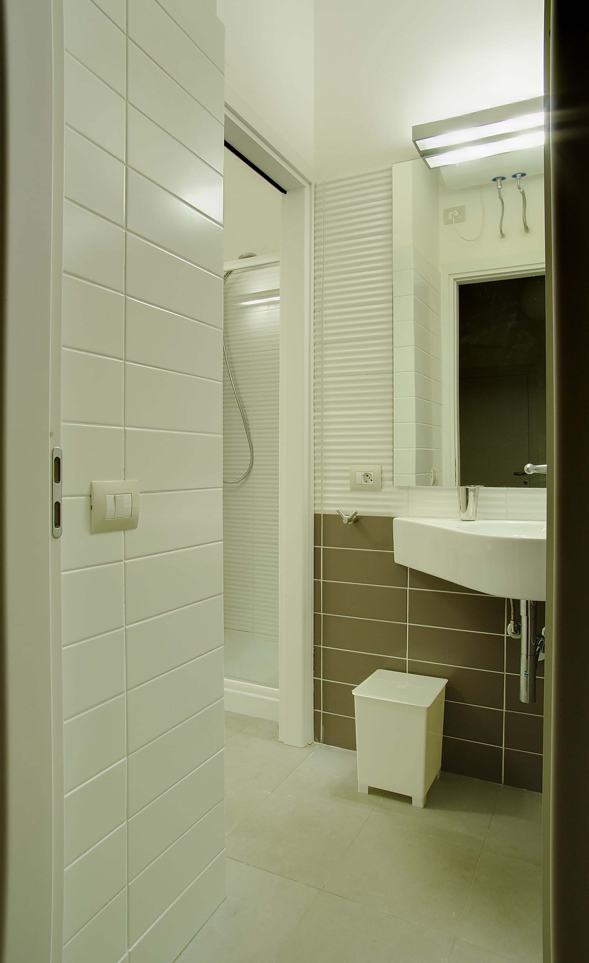 image Get ready for your day in the lovely bathroom.