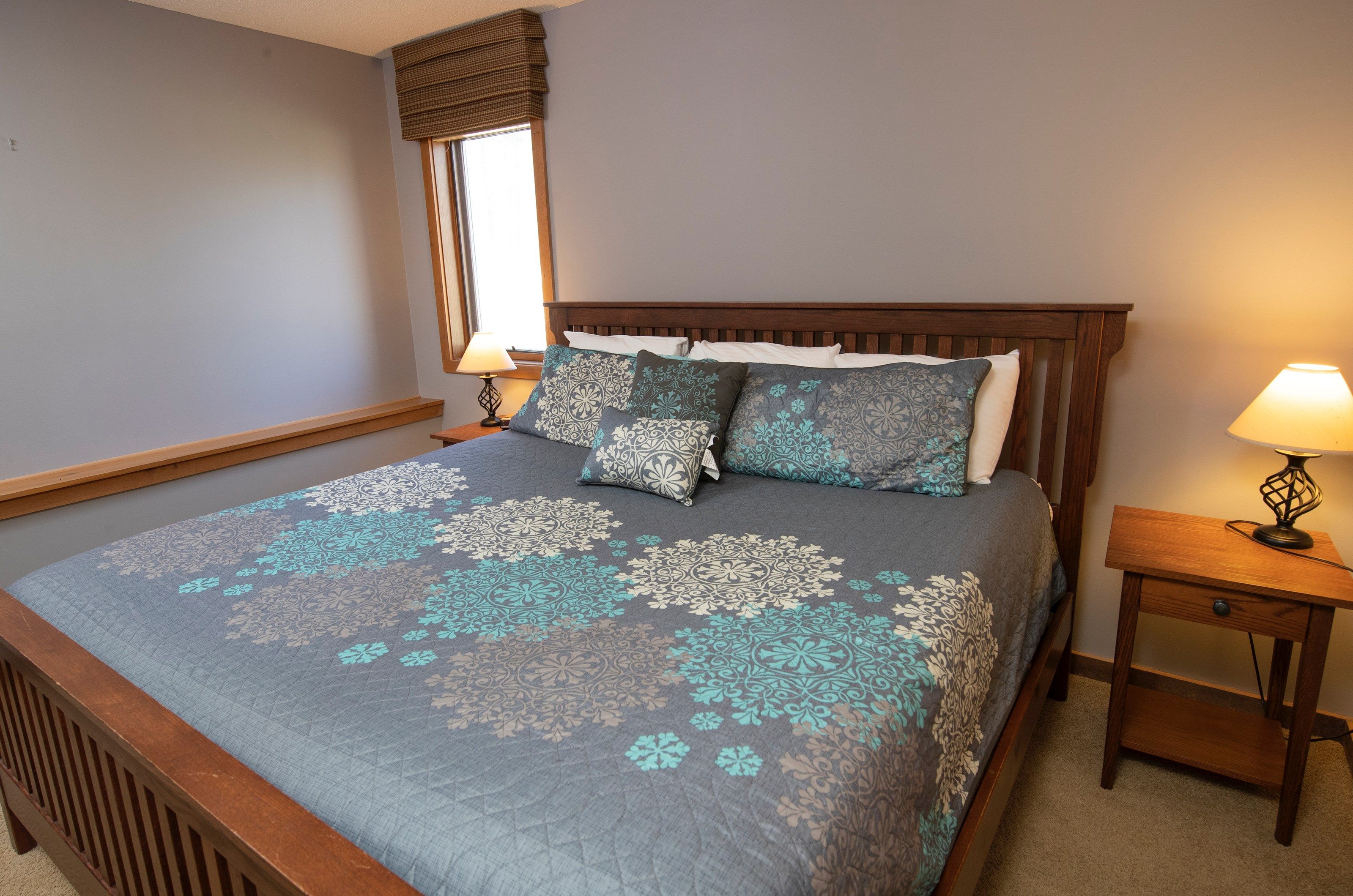 image Drift to sleep in the 2 bedrooms with a variety of bedding options.