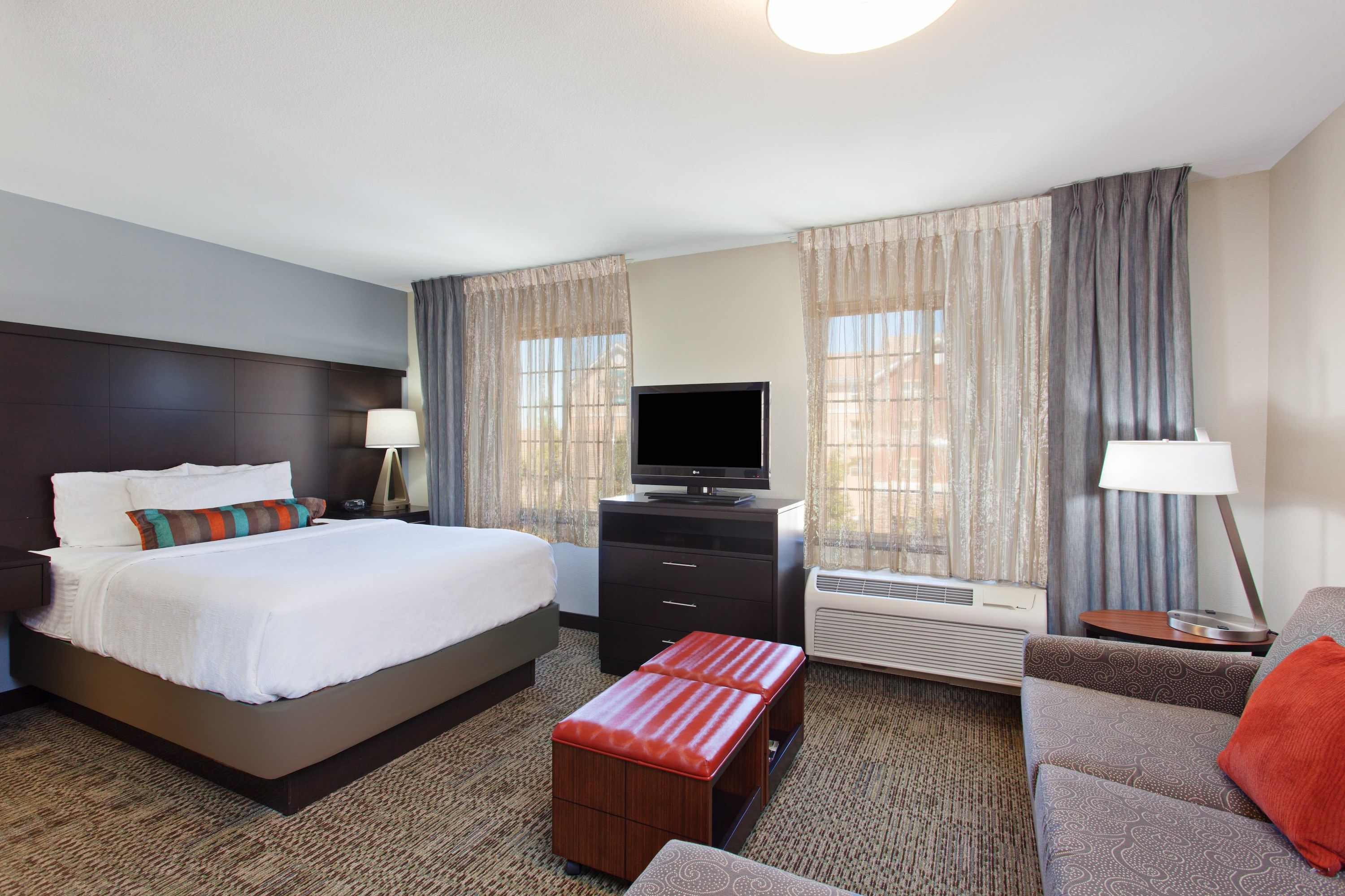 image Drift to sleep in a comfortable bed after a wonderful day outside.
