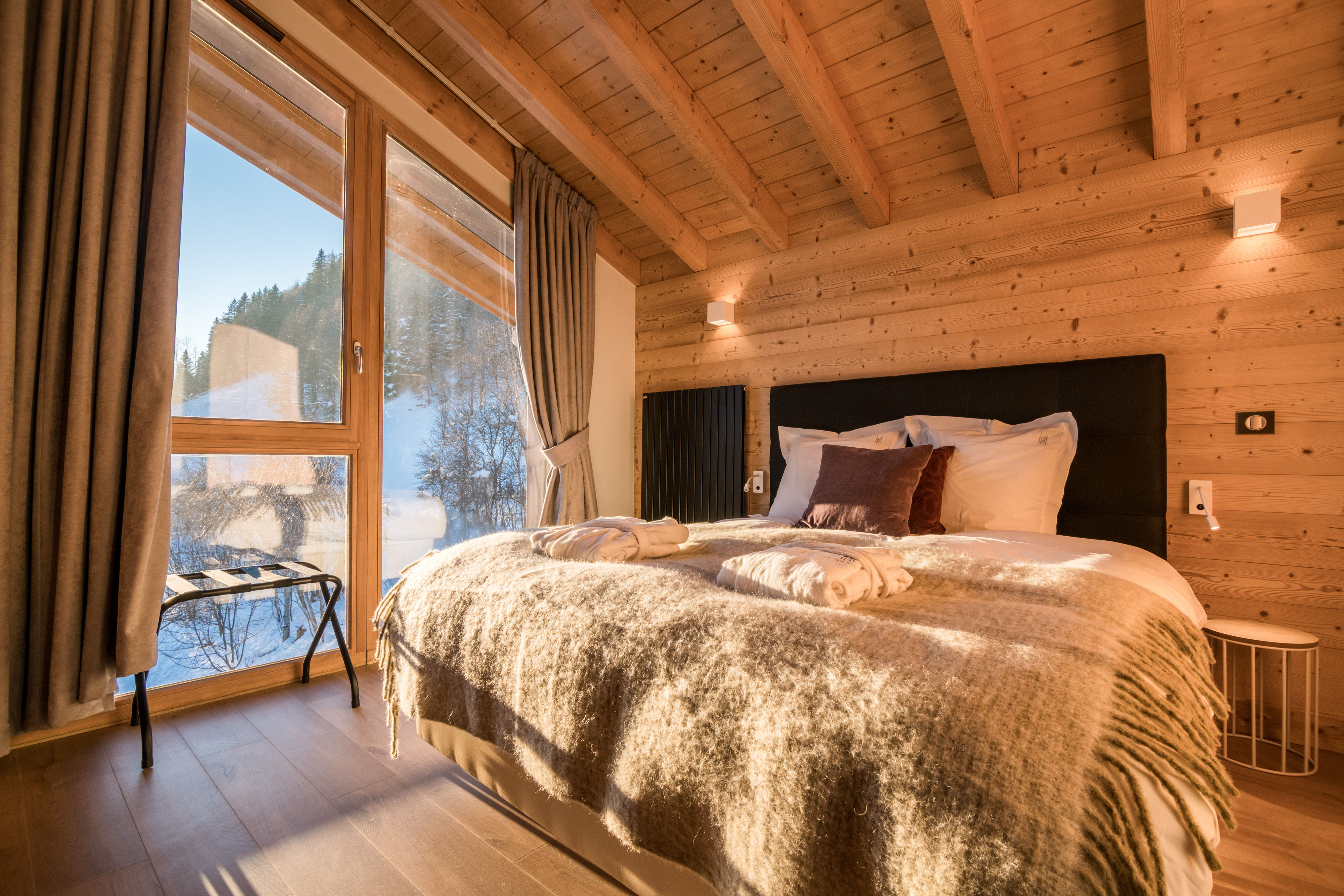 image Drift to sleep in a comfortable bed after a wonderful day outside.