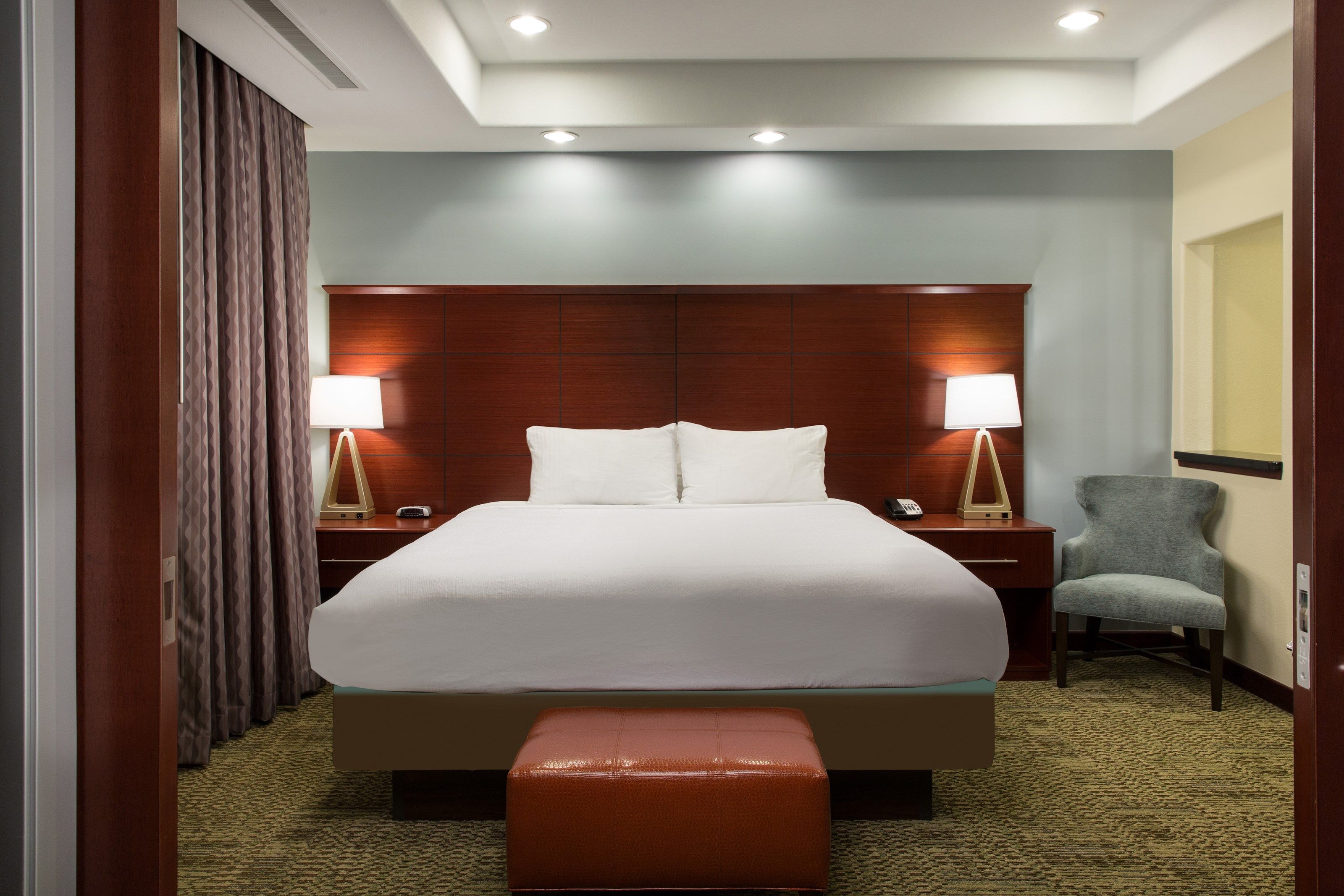image Drift to sleep in a comfortable King bed after a wonderful day outside.