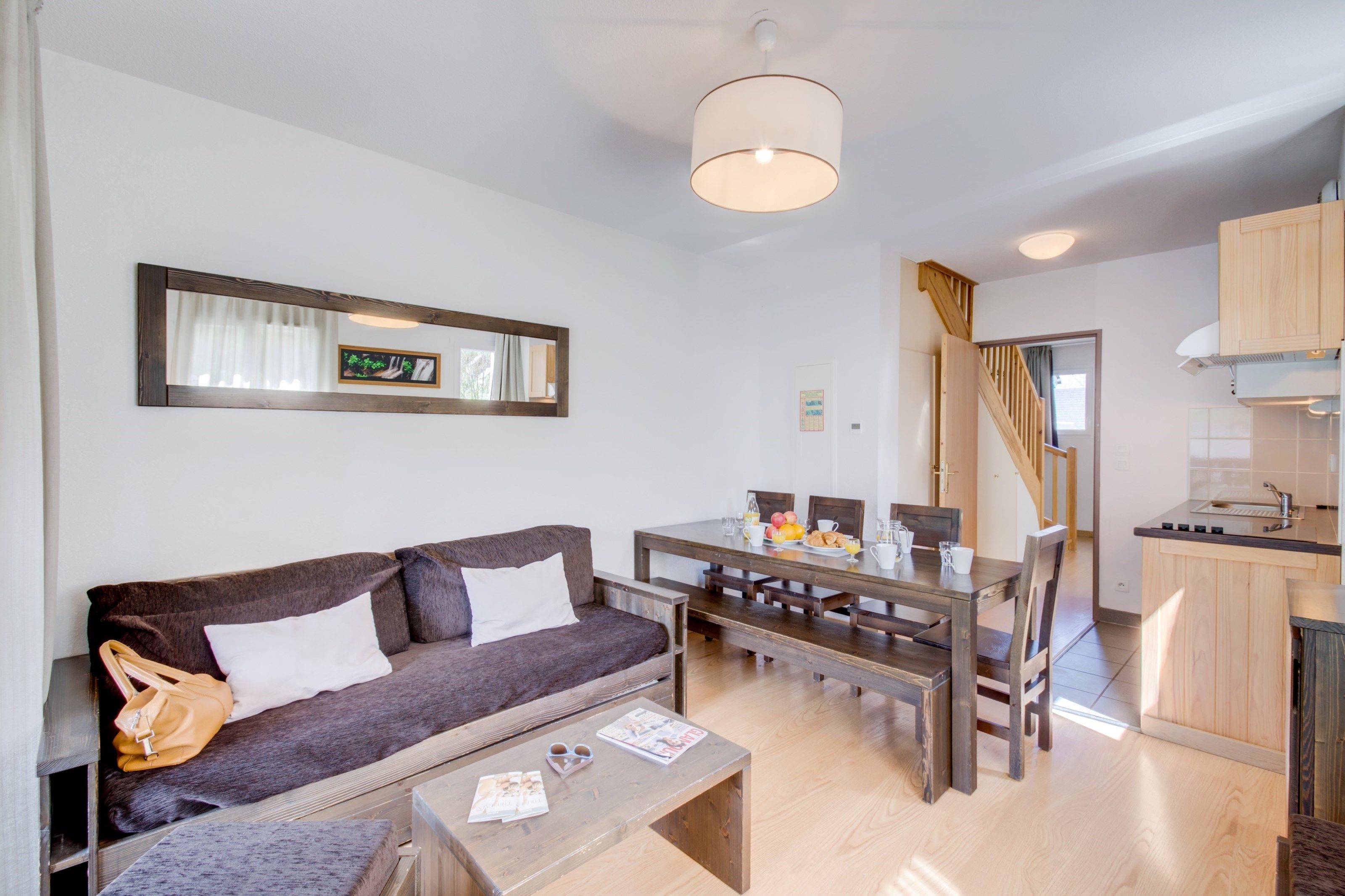 image Kick back your feet and relax in the cozy living area.