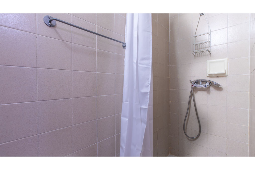 image Bright bathrooms are refreshing after a day of adventure.