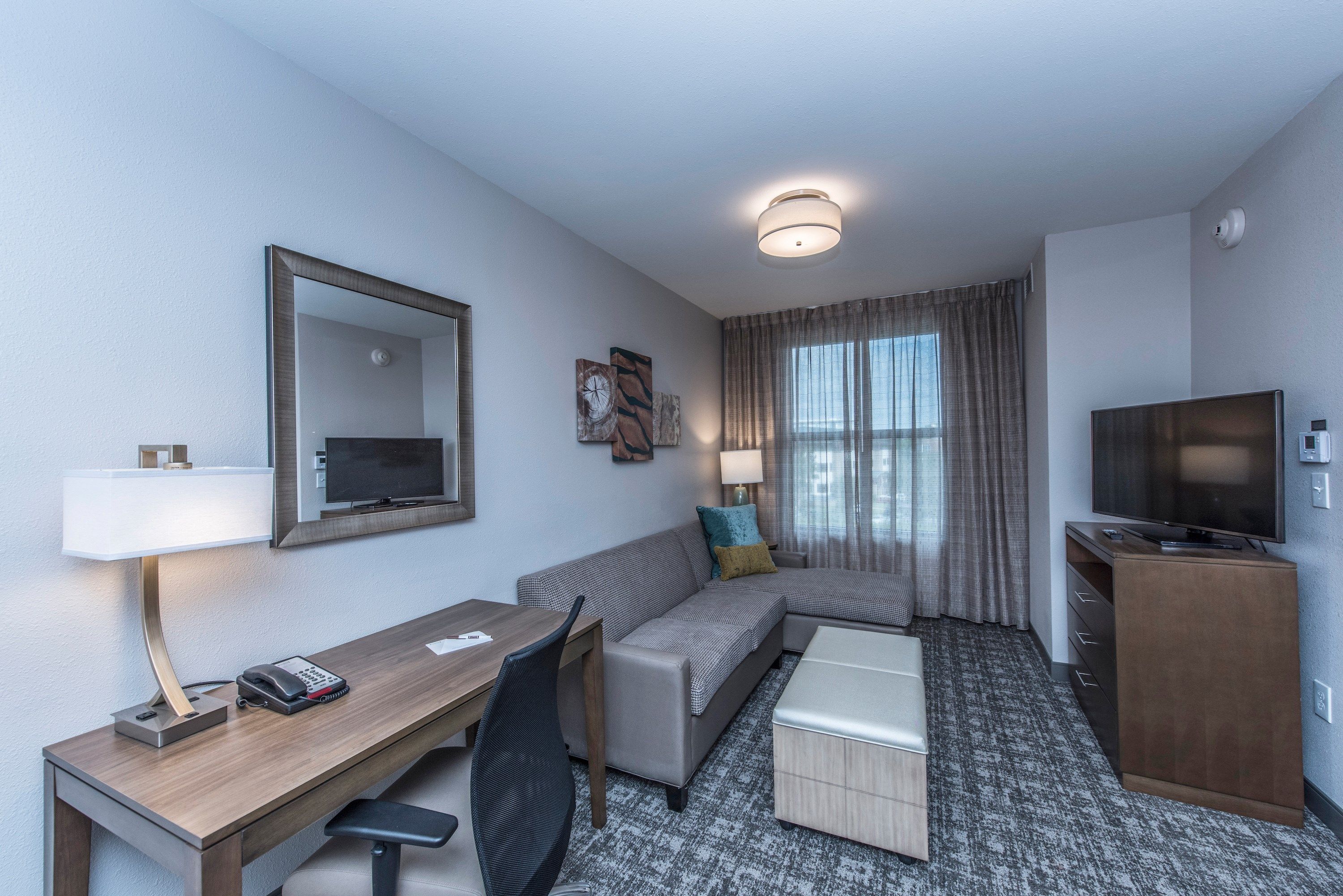 image Kick back your feet and relax in the cozy living area.