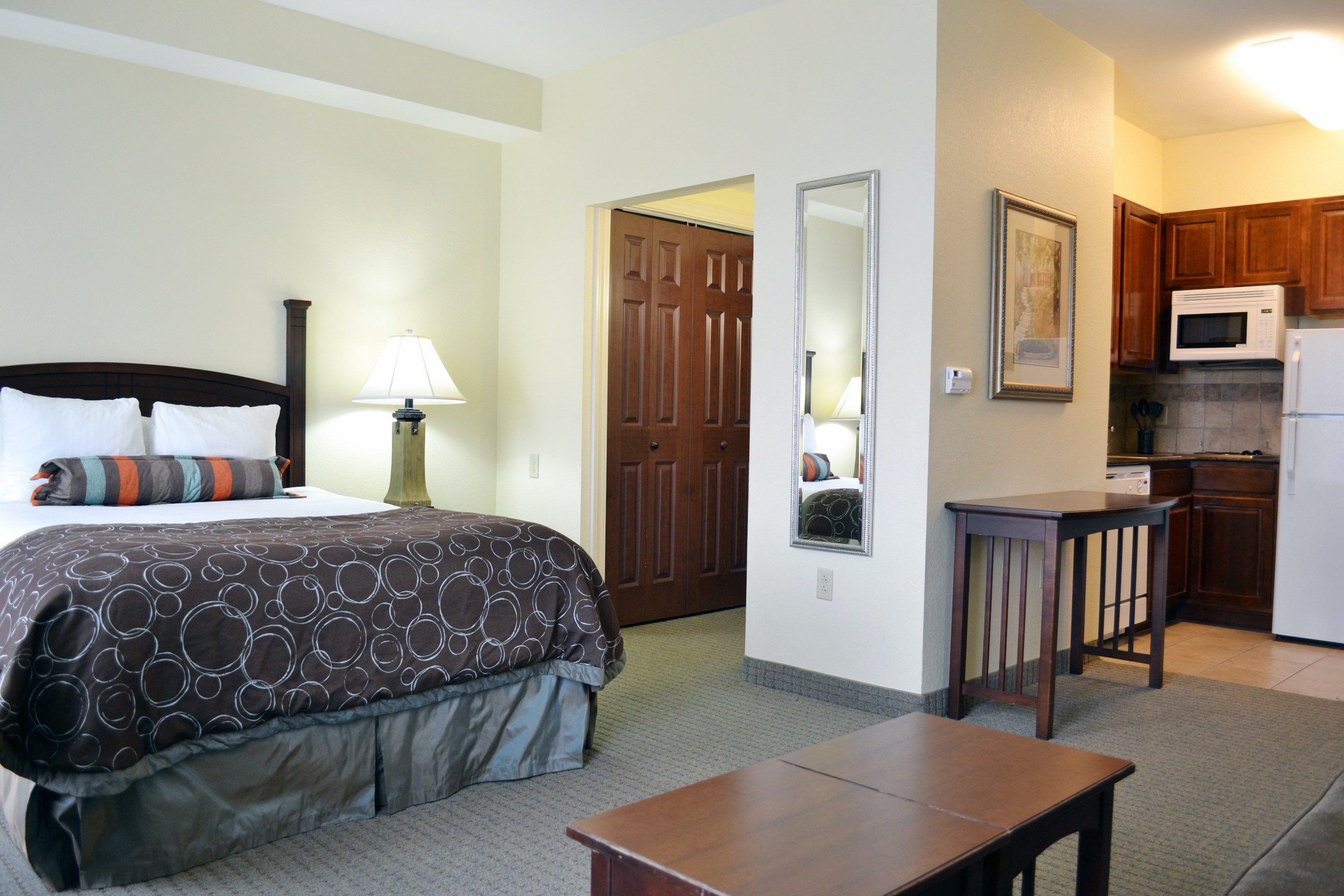 image Welcome to our comfortable suite with plush Queen bed.