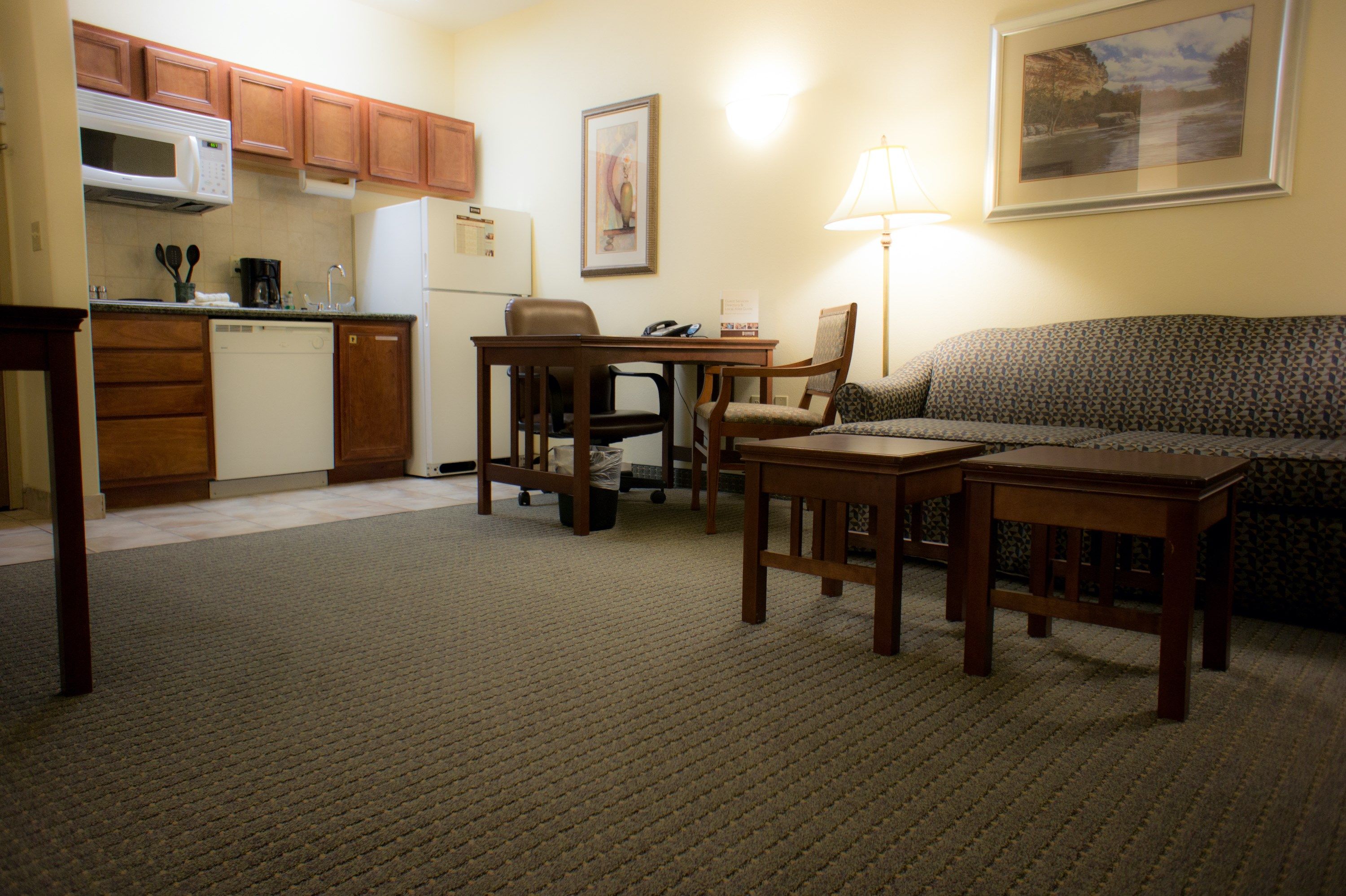 image Whip up a tasty snack in the equipped kitchenette.