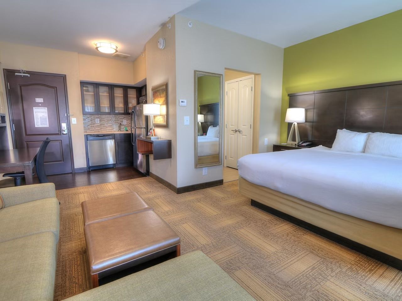 image Drift to sleep in a comfortable bed after a wonderful day outside.
