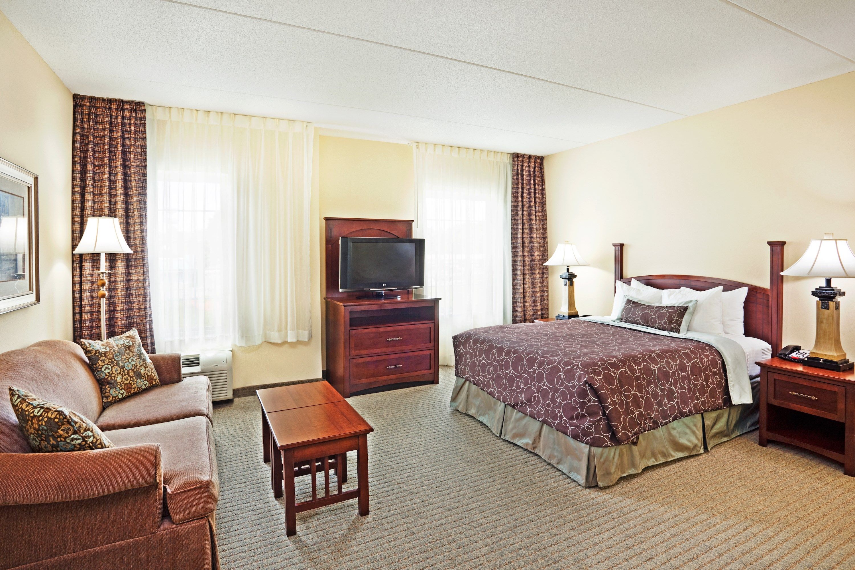 image Drift to sleep in a comfortable bed after a wonderful day outside.