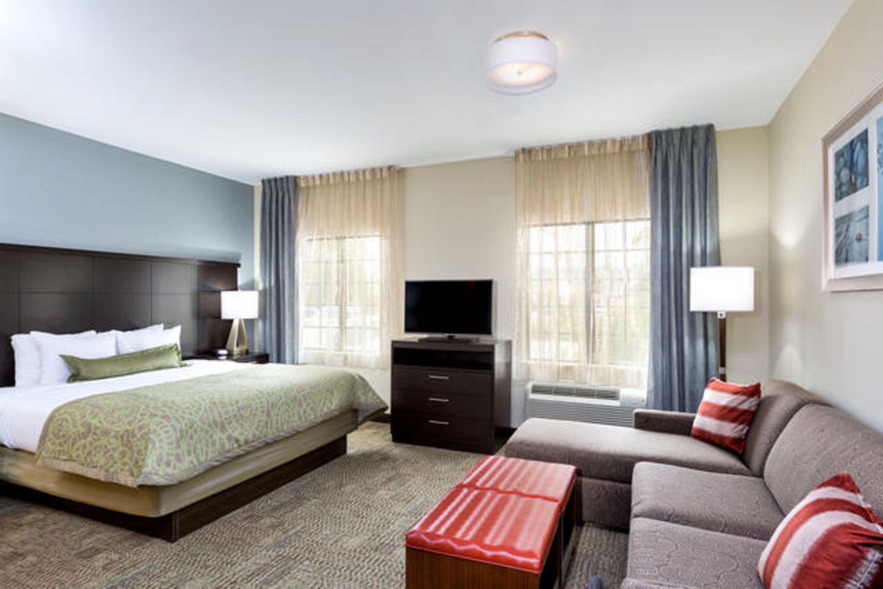 image Get a peaceful night sleep in our cozy King bed.