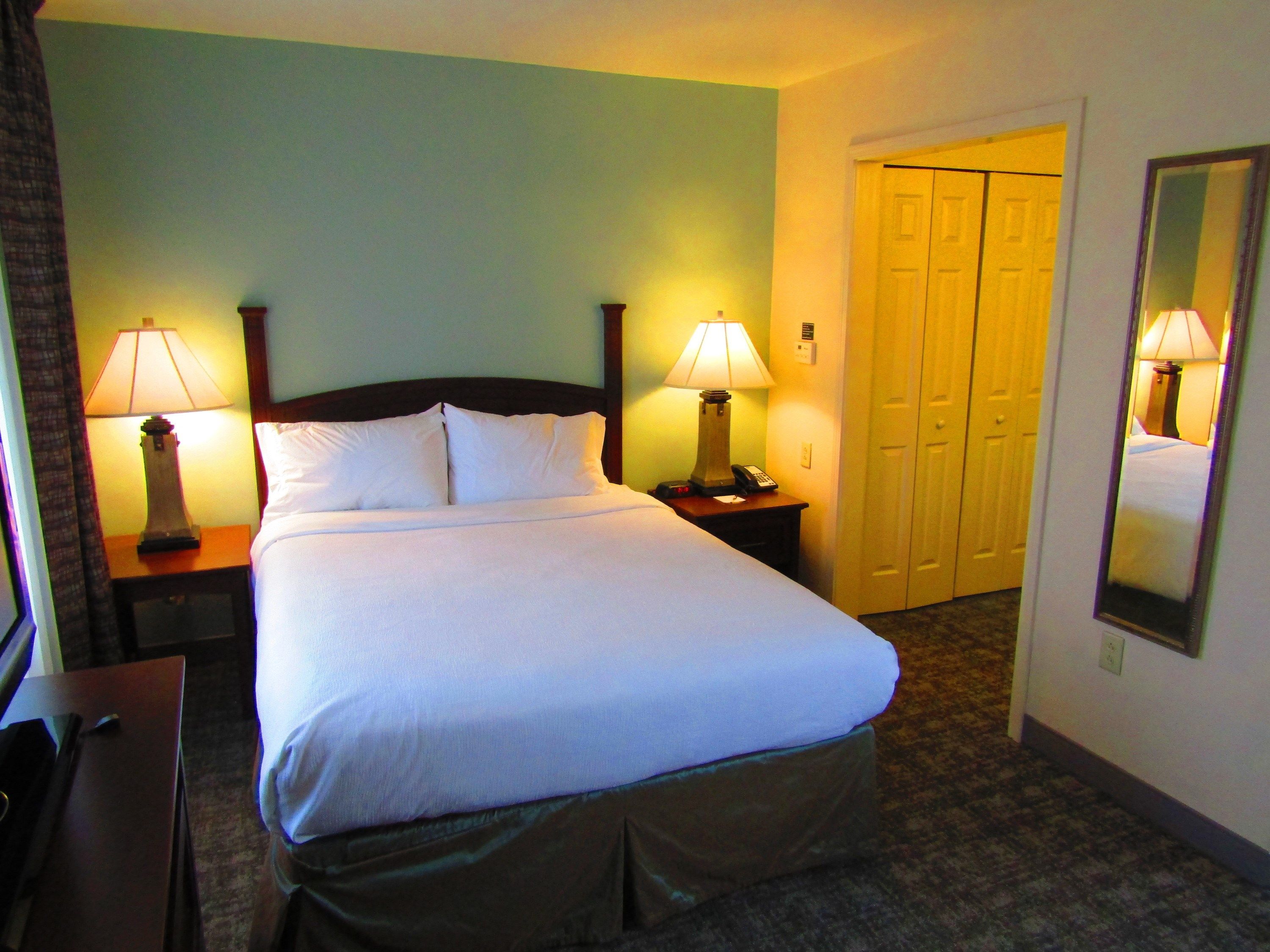 image Drift to sleep in a comfortable bed after a wonderful day outside.