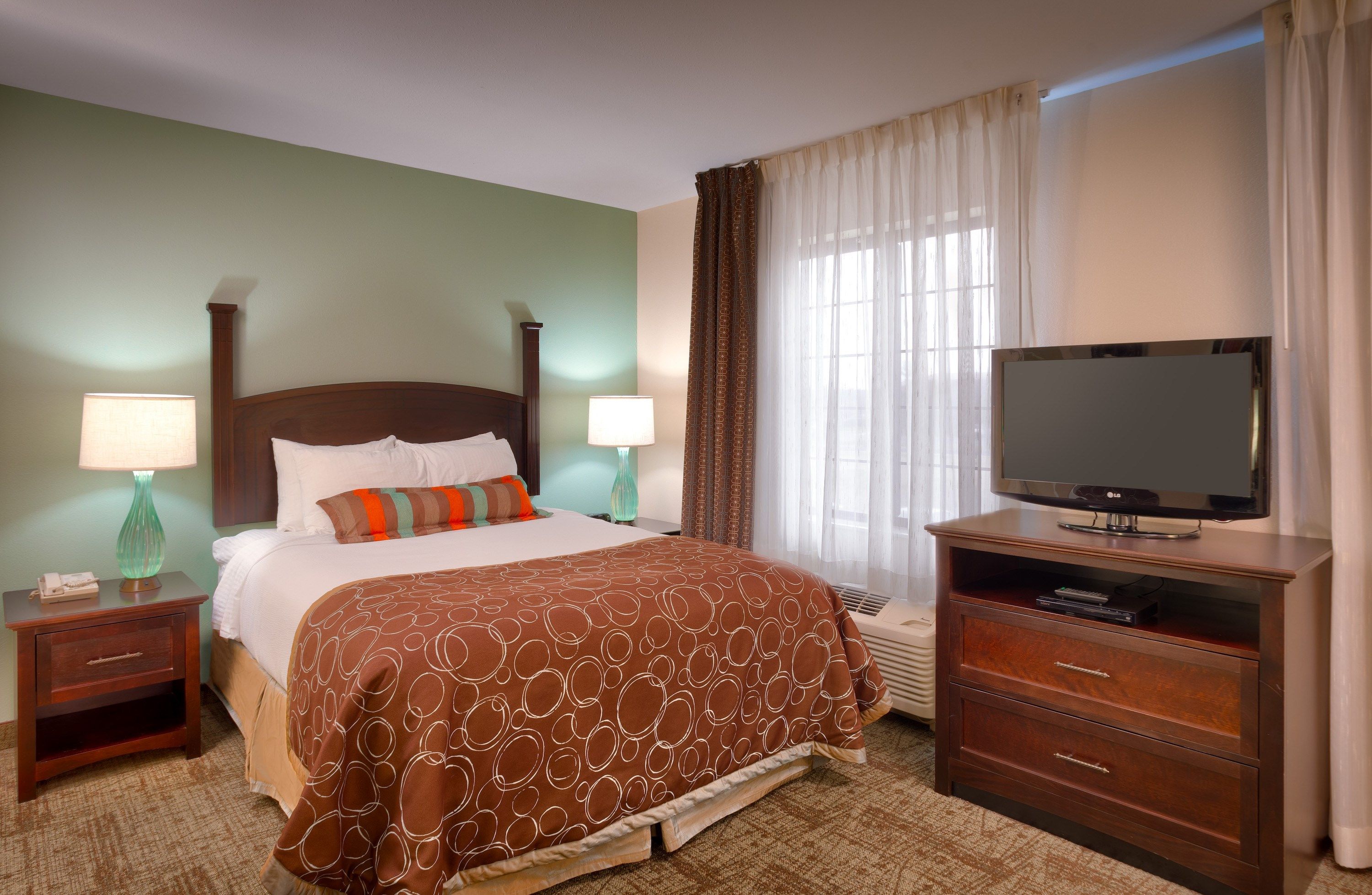 image Drift to sleep in the comfortable bed.