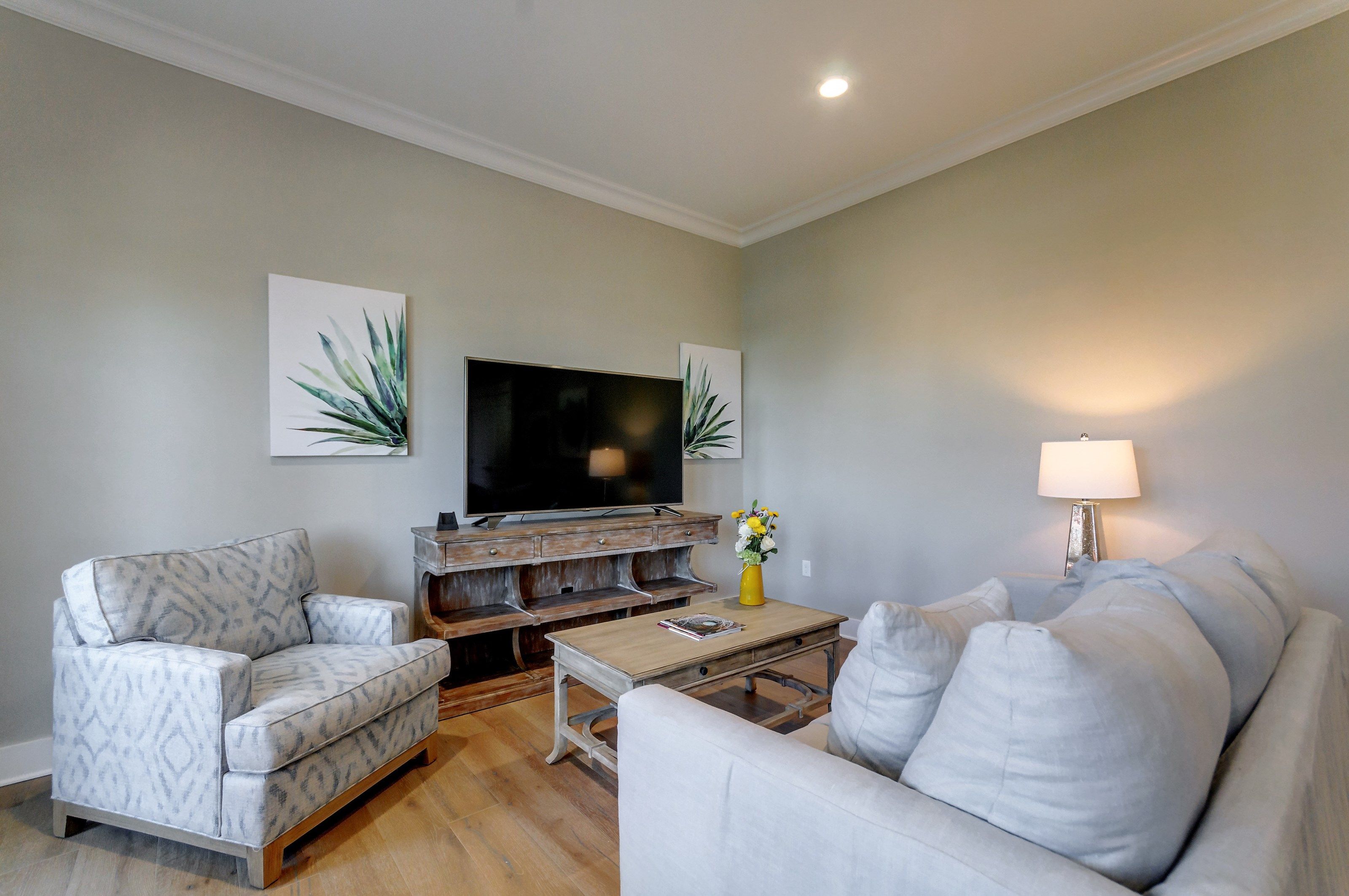 image Sink into the cozy sofa after a day exploring the area.
