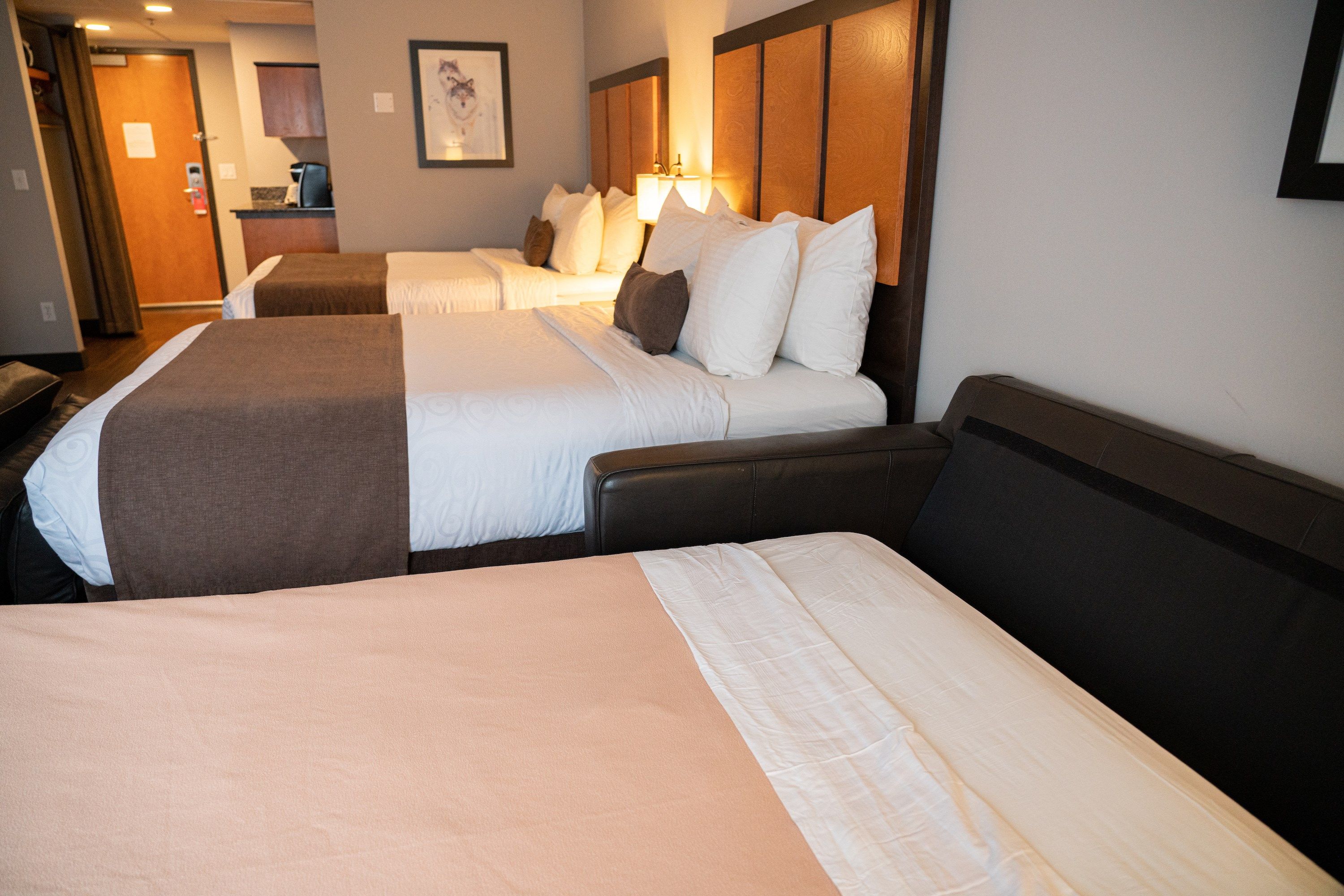 image There are 2 Queen beds and a sofa bed in this unit.