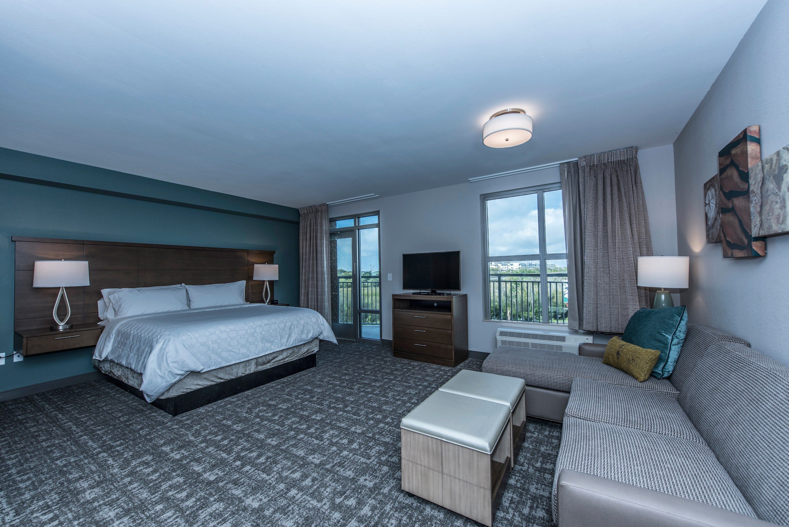 image Drift to sleep in a comfortable bed after a wonderful day outside.
