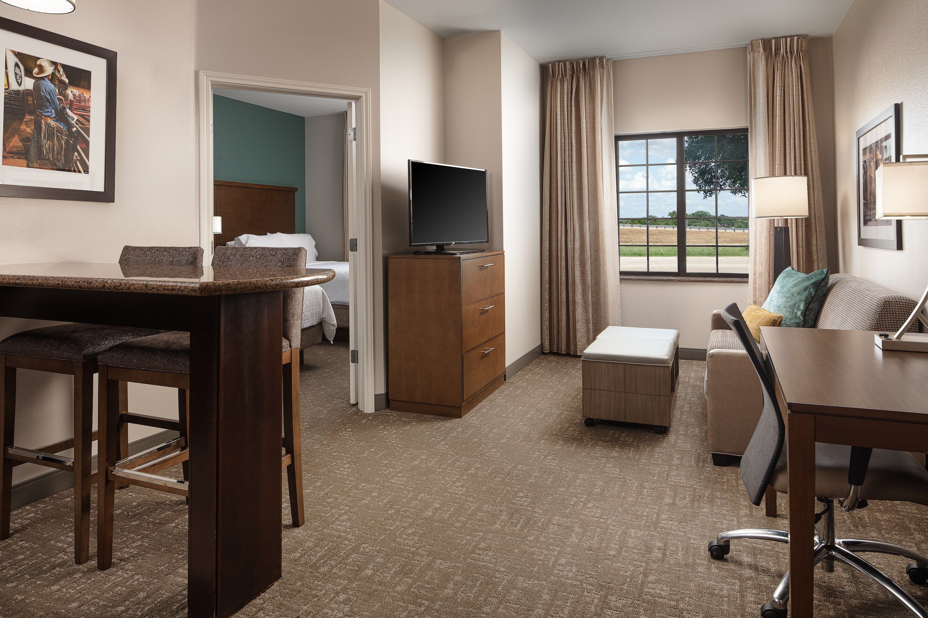 image Relax and unwind in the cozy living room.