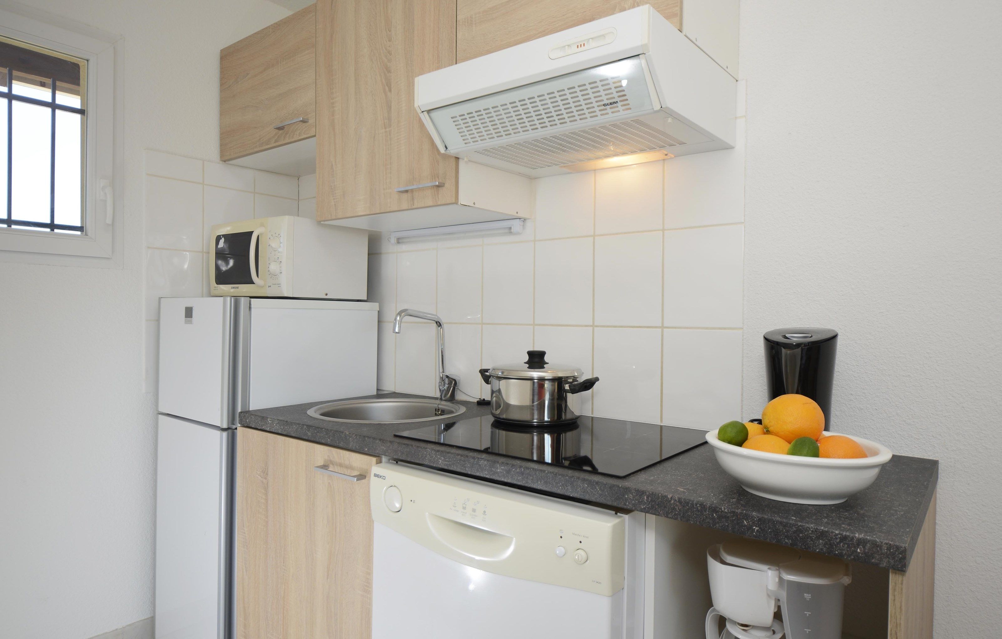 image Whip up a tasty snack in your kitchenette.
