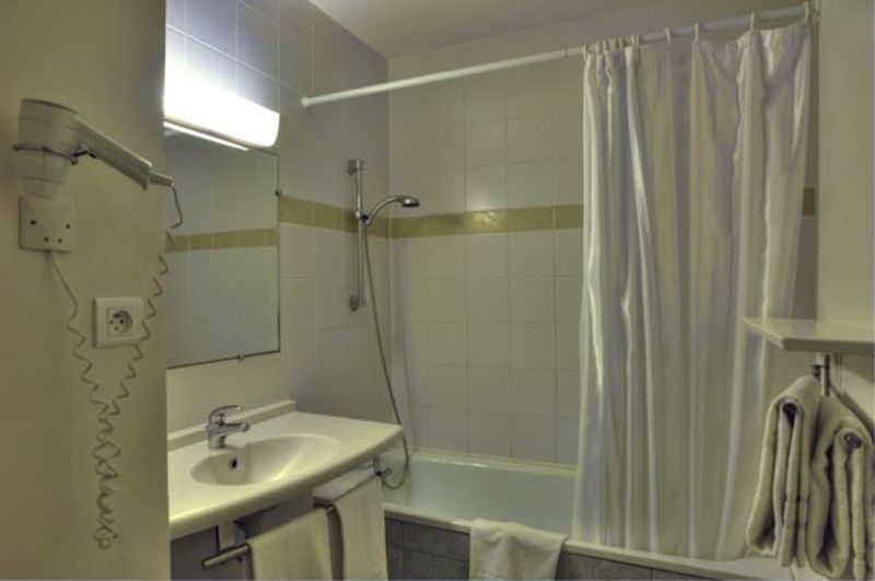 image Get ready for the day in the bathroom.