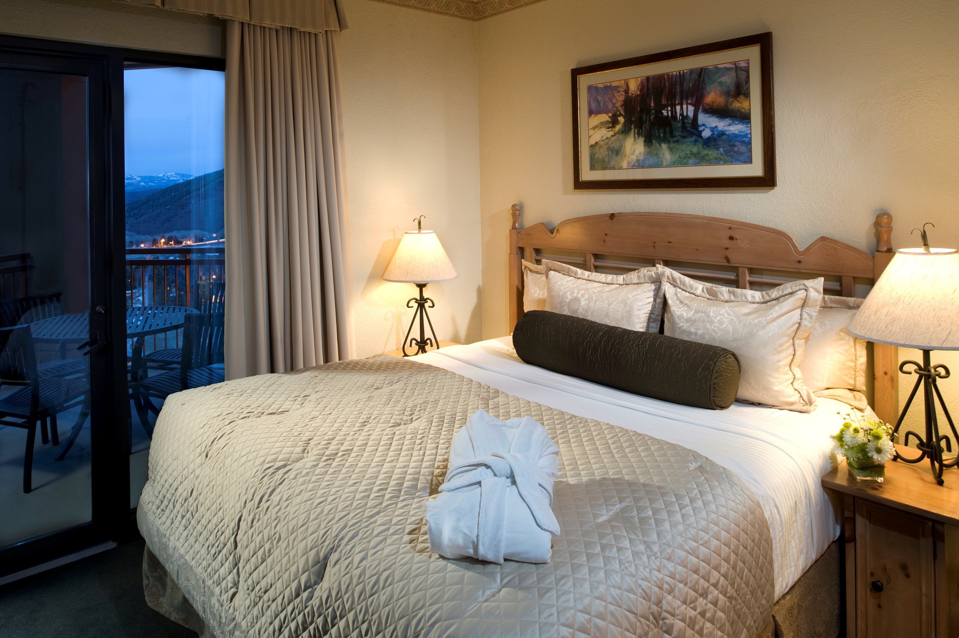image Get a good night's sleep in the plush king sized bed.