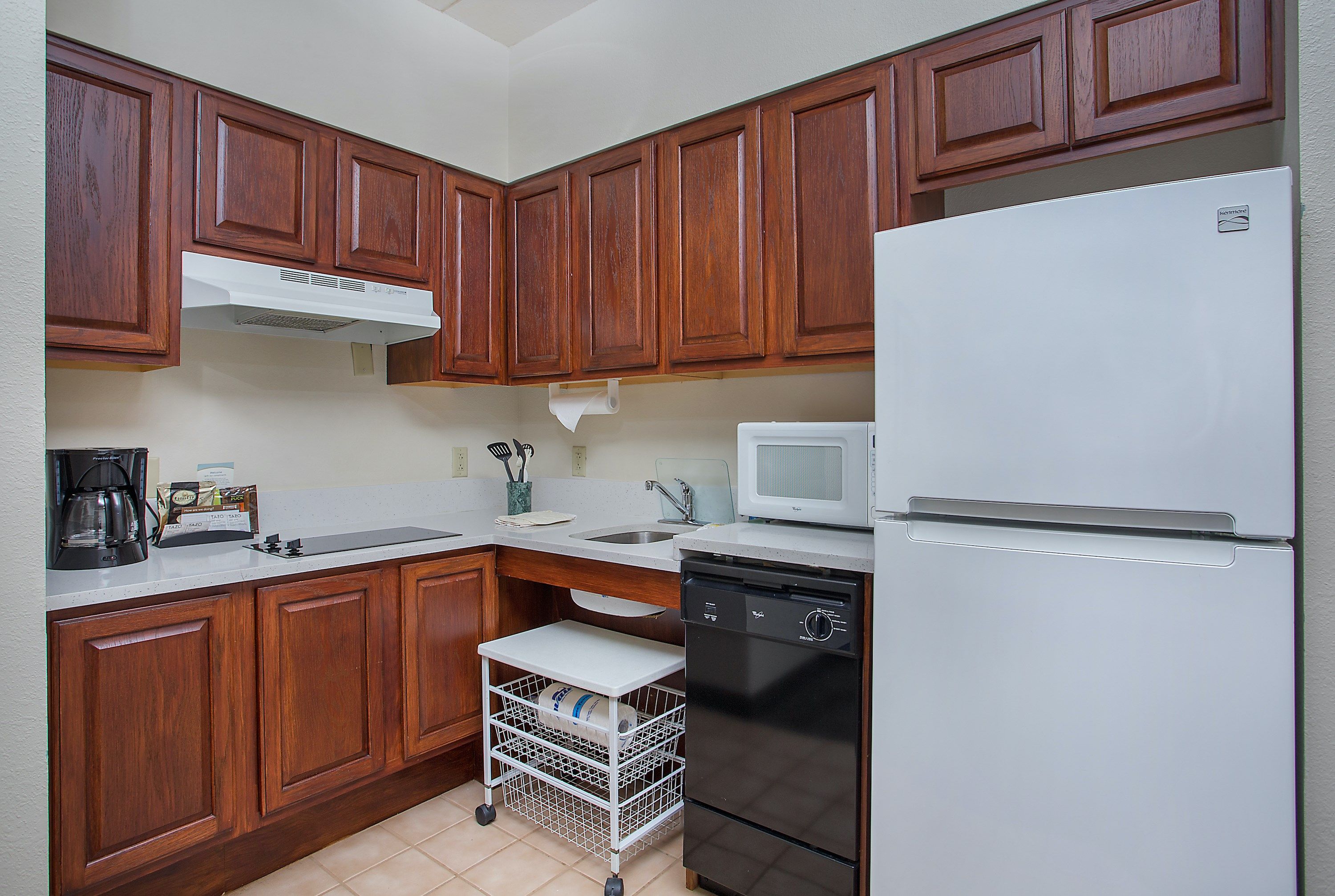 image Prepare a meal in the equipped kitchen.