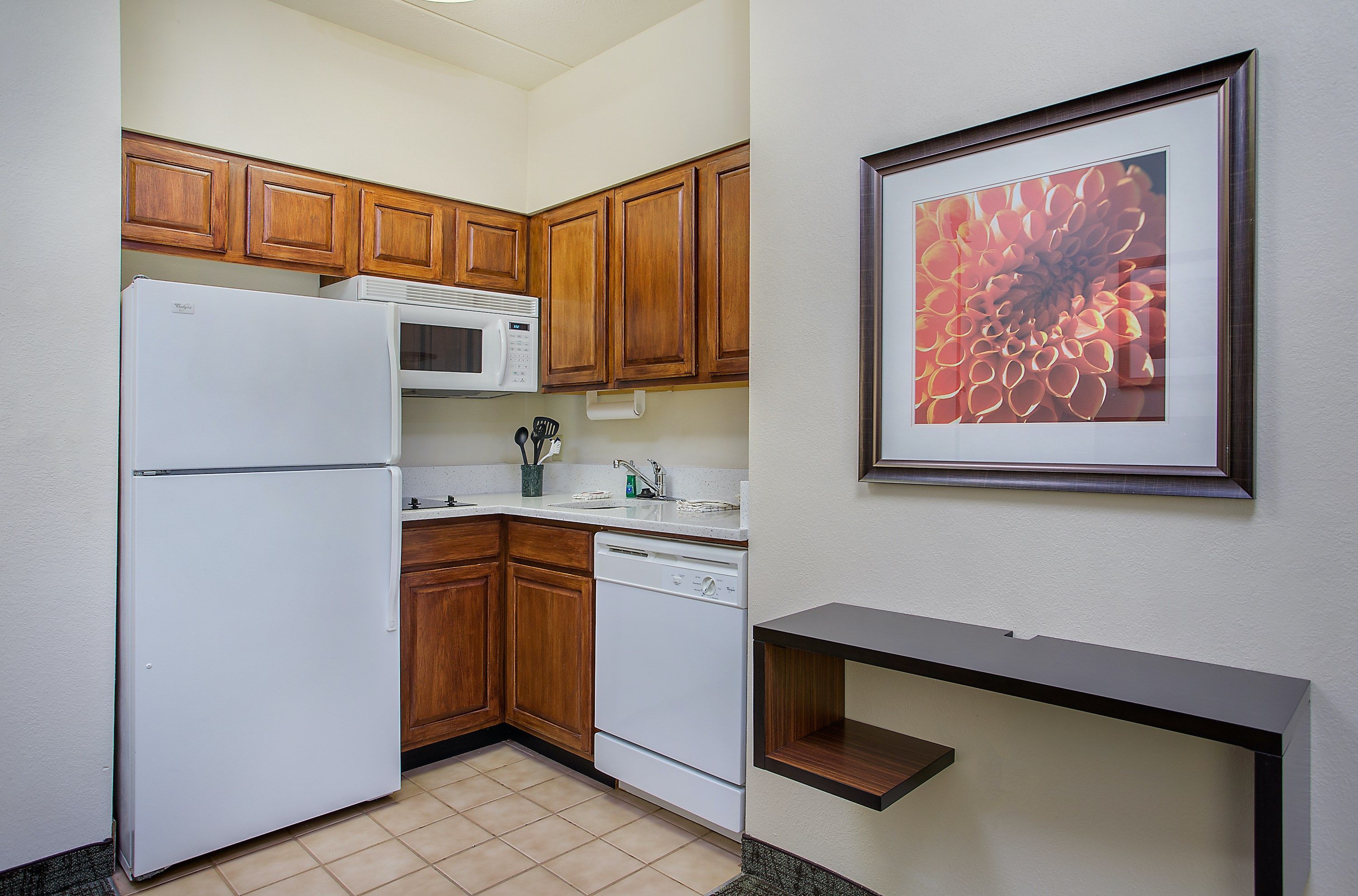 image Prepare a meal in the equipped kitchen.