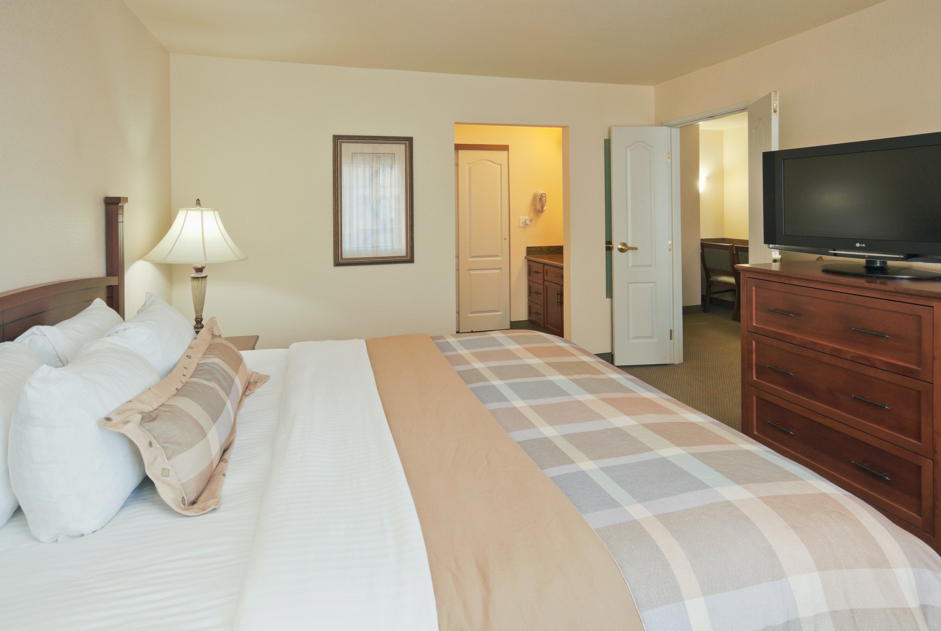 image Drift to sleep in a comfortable bed after a wonderful day outside.