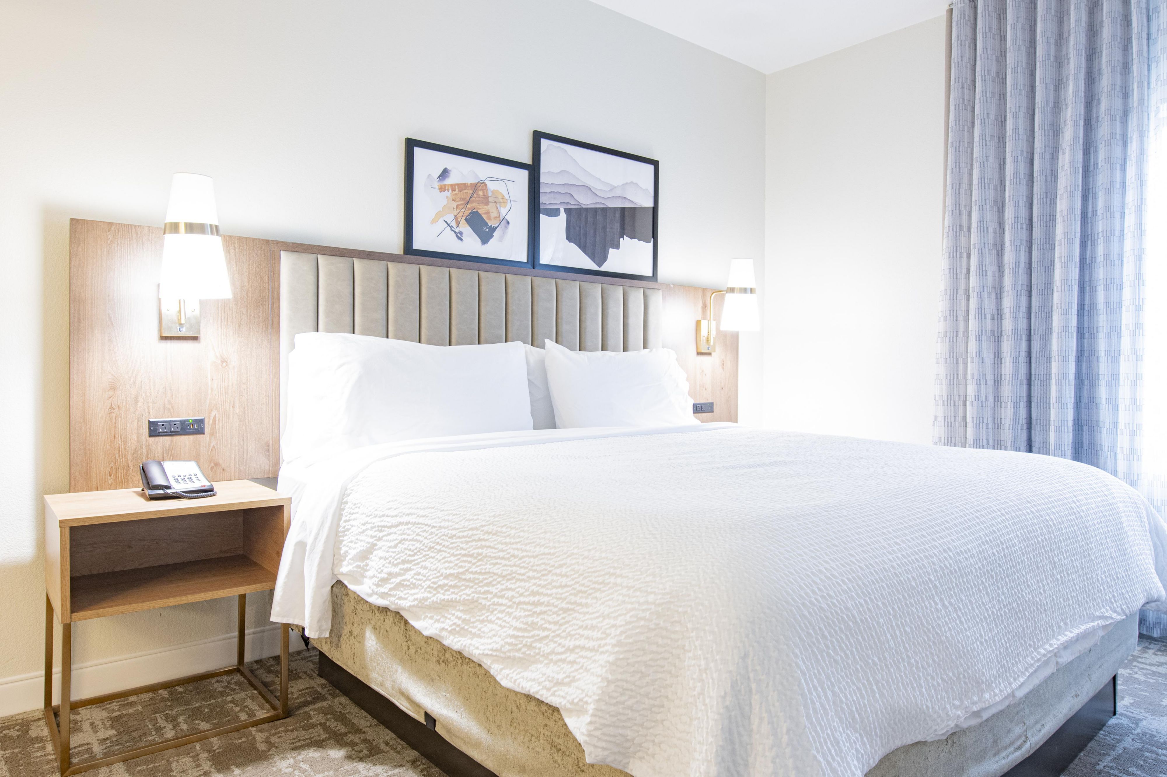 image Studio suite with queen bed and open layout.