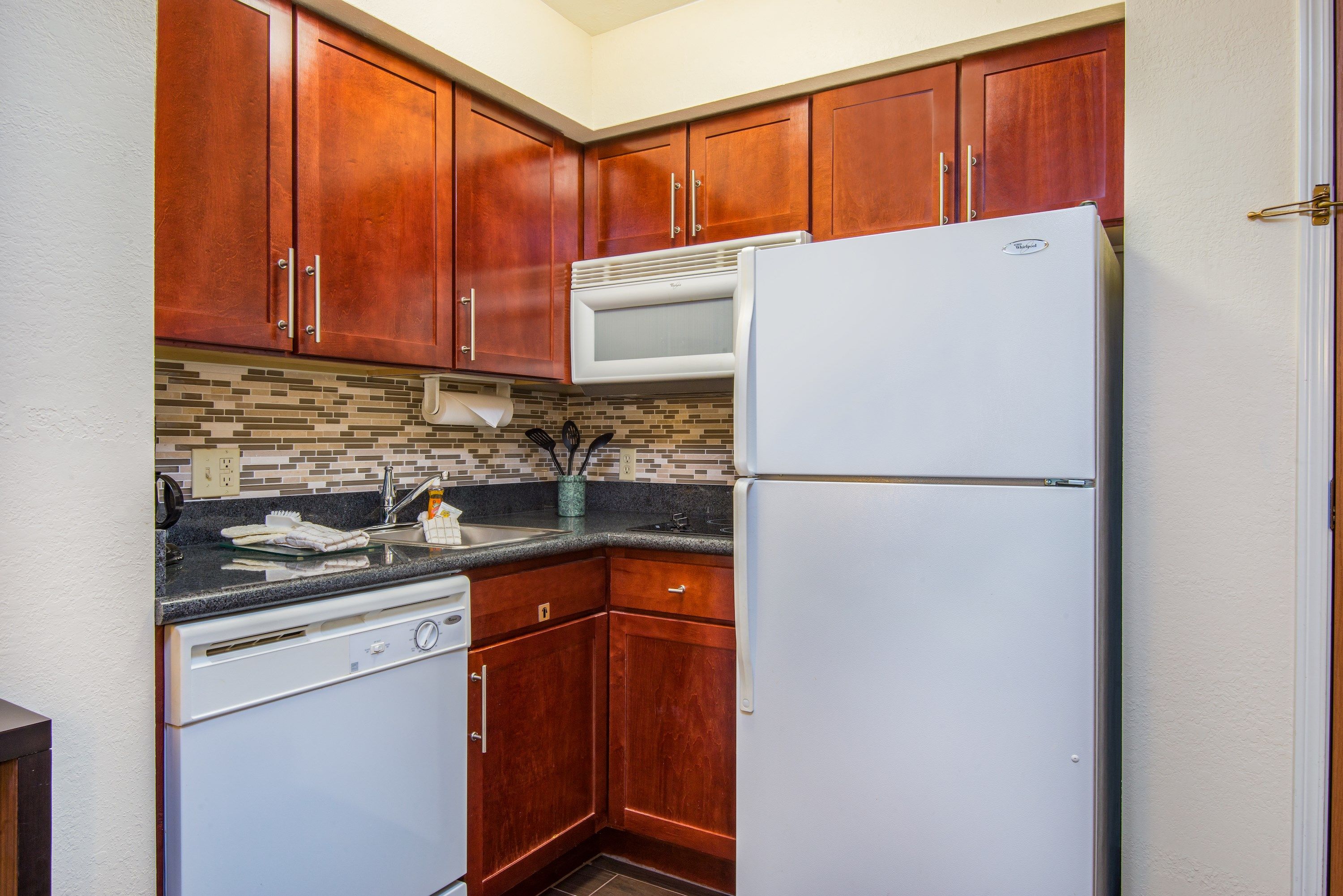 image Curb your appetite by indulging on a snack in your kitchenette!