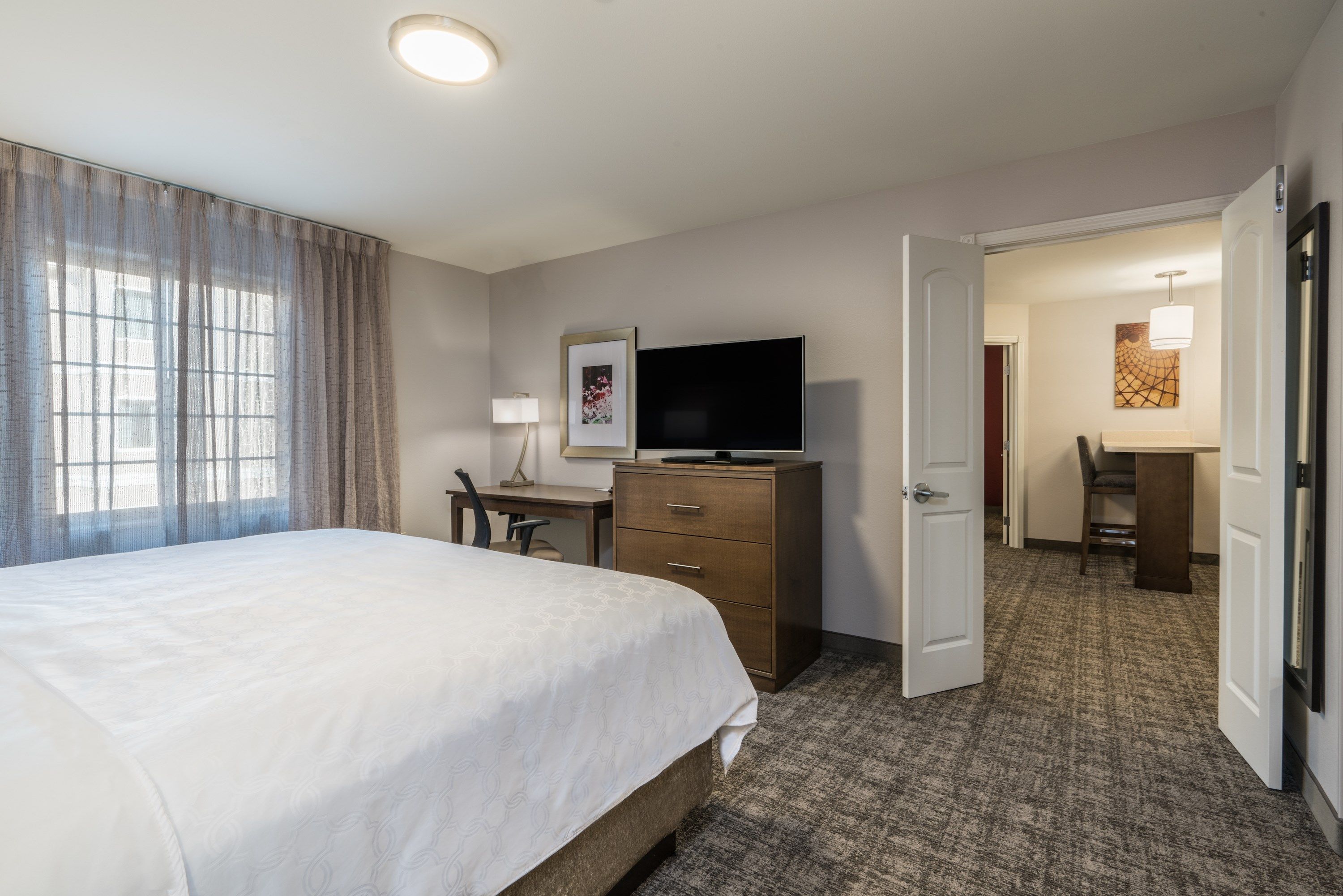 image Drift to sleep in a comfortable bed after a wonderful day outside.