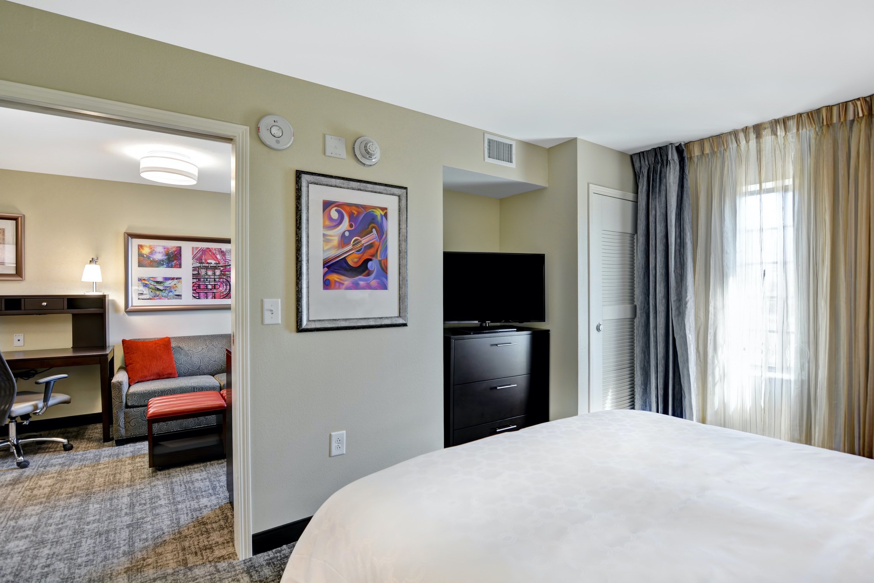 image Get a good night's rest in the cozy bedroom.
