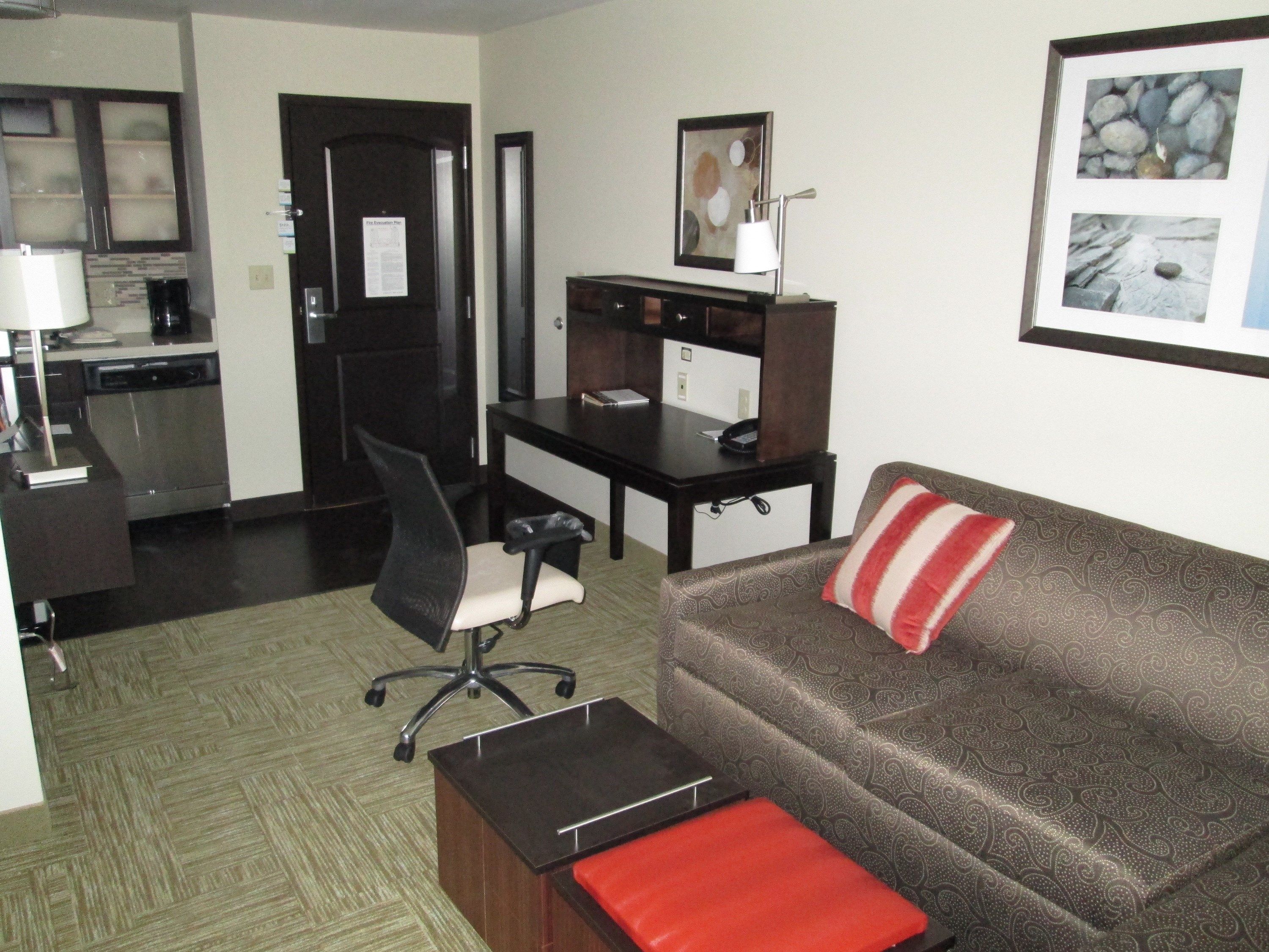 image Kick back your feet and relax in the cozy living area.