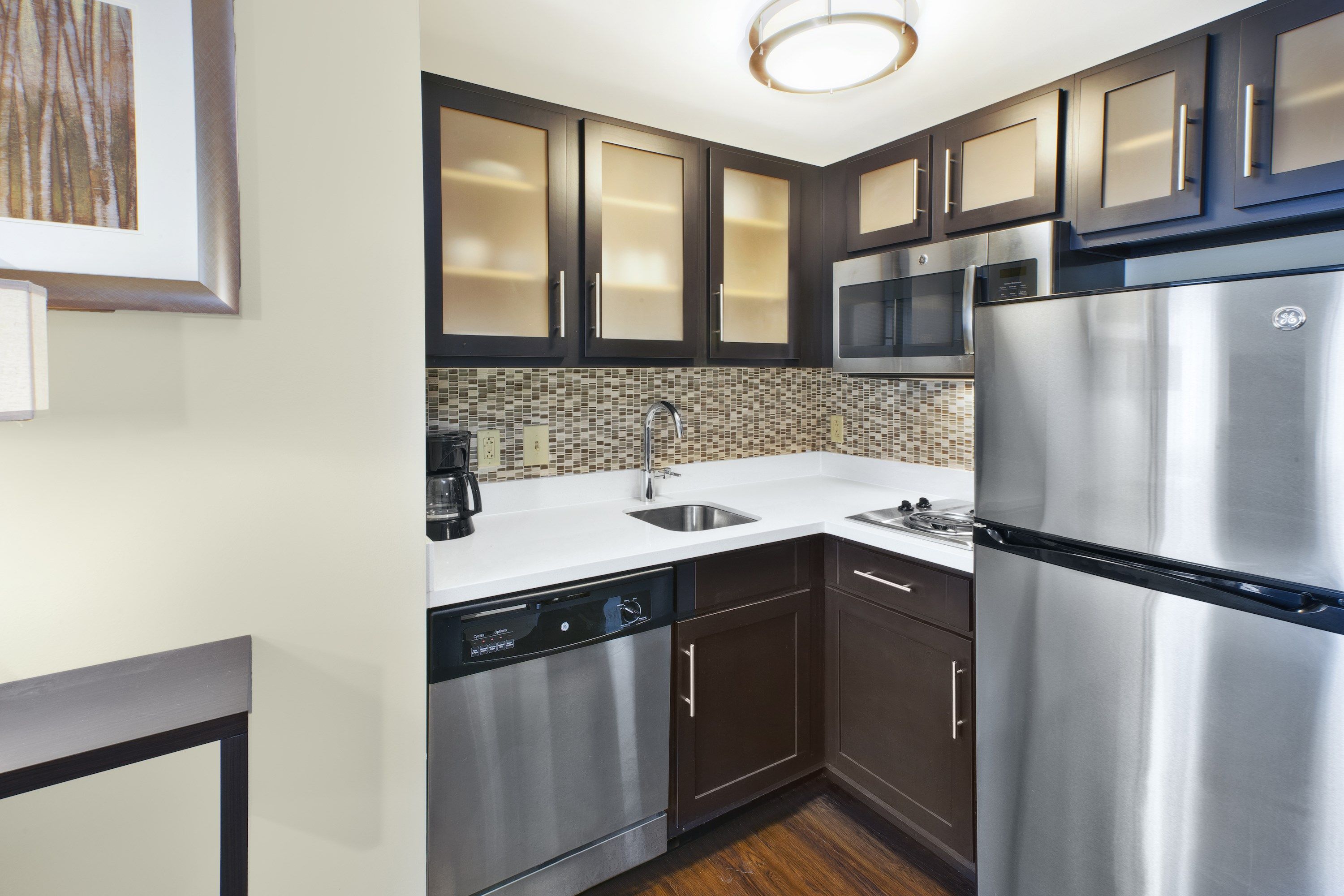 image Curb your appetite by indulging on a snack in your kitchenette!