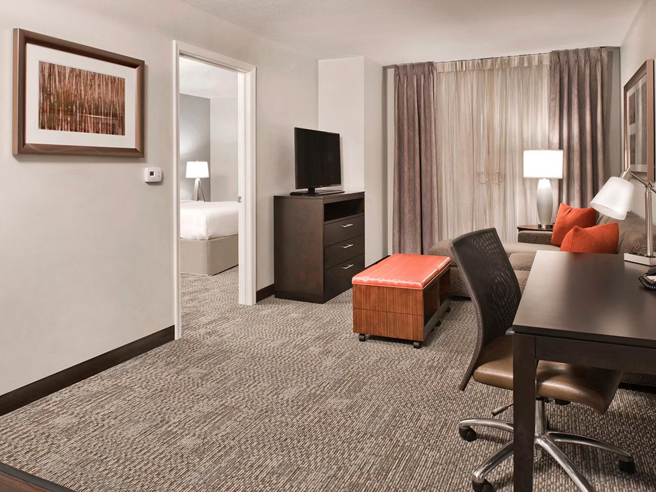 image This suite has widened doorways and accessible features.