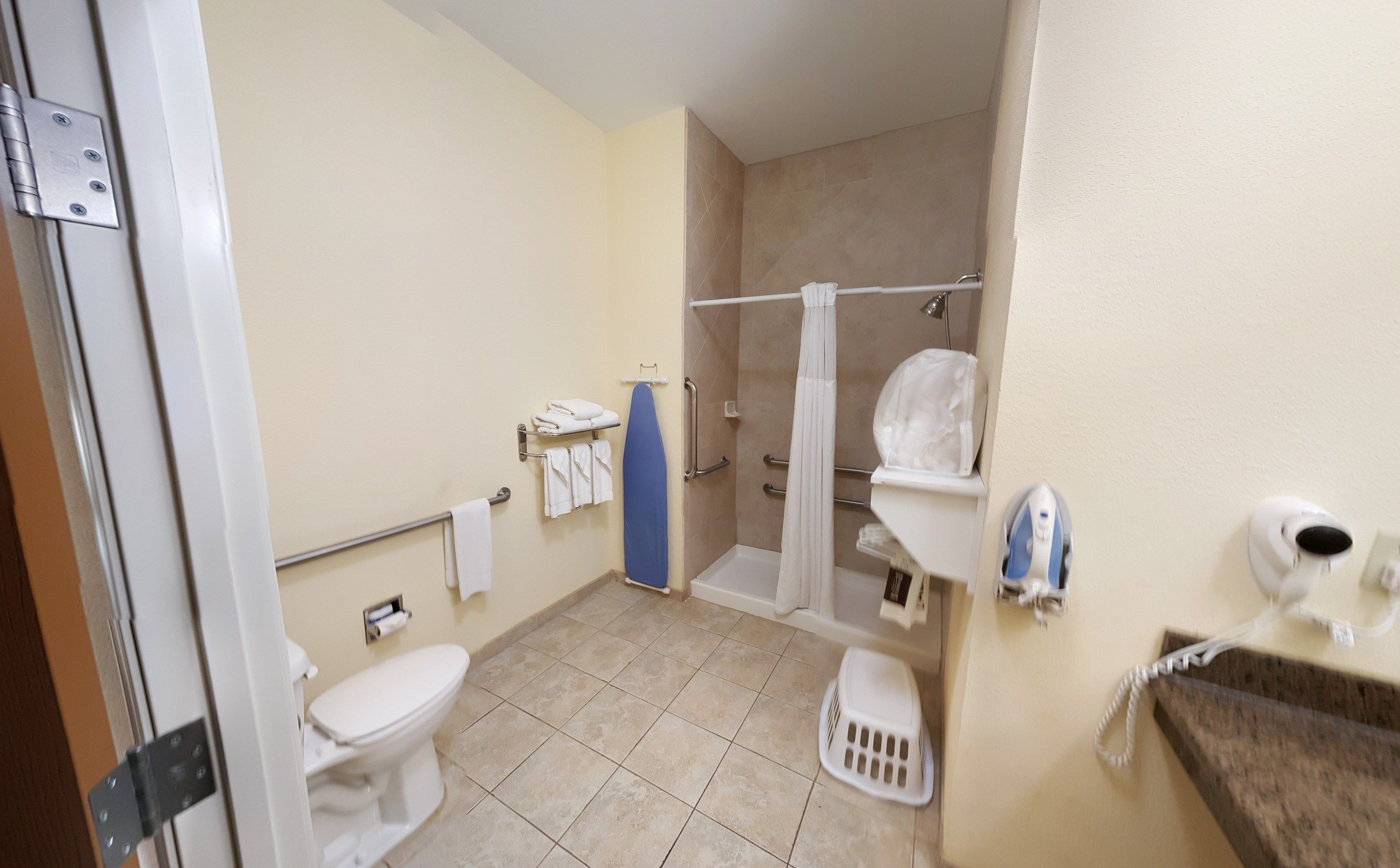 image Get ready for your day in the bathroom.