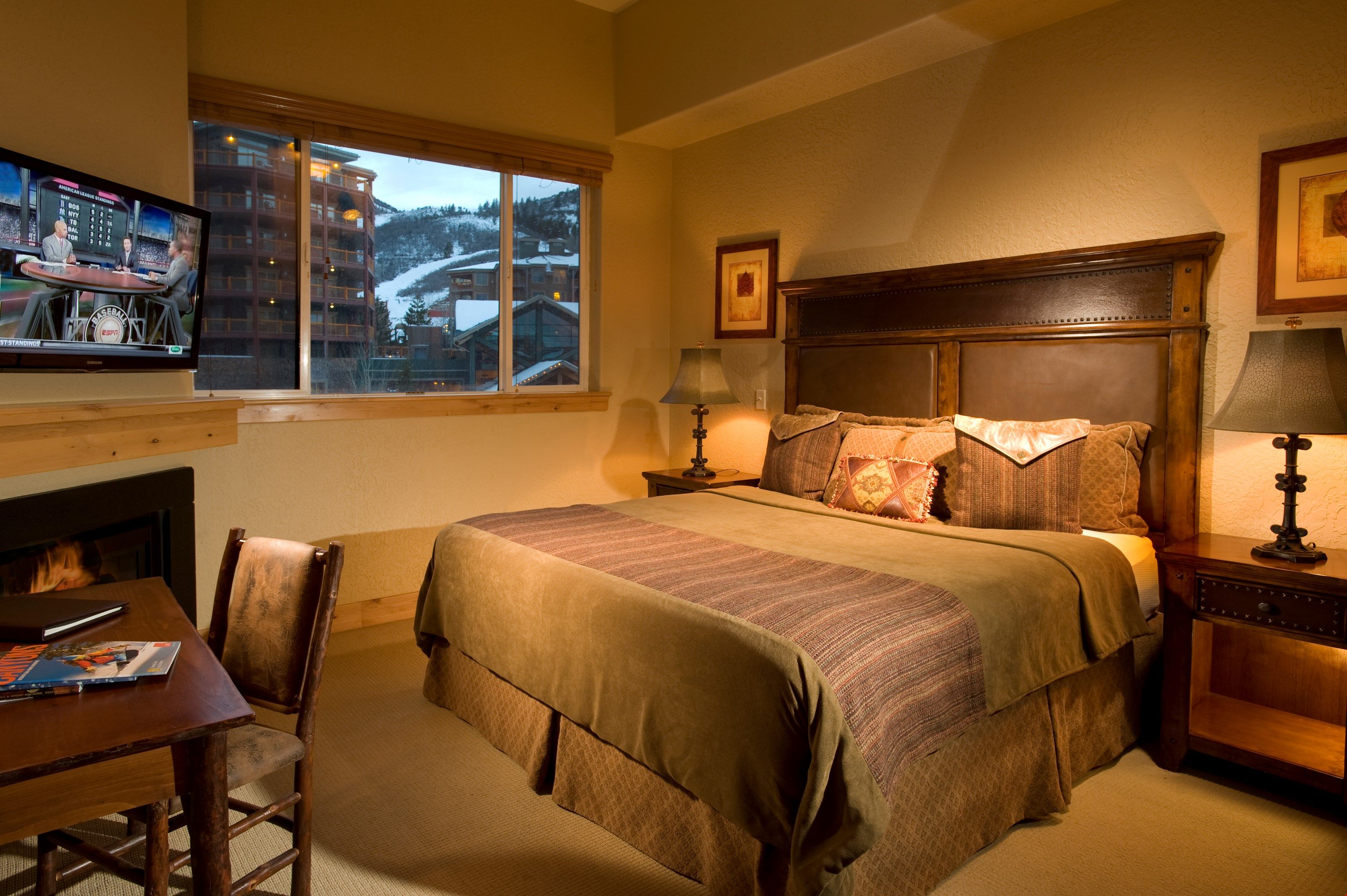 image Get a good night's sleep in the master bedroom.
