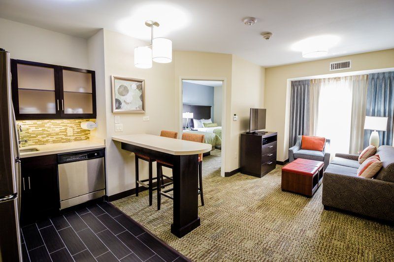 image Open kitchen and living room layout
